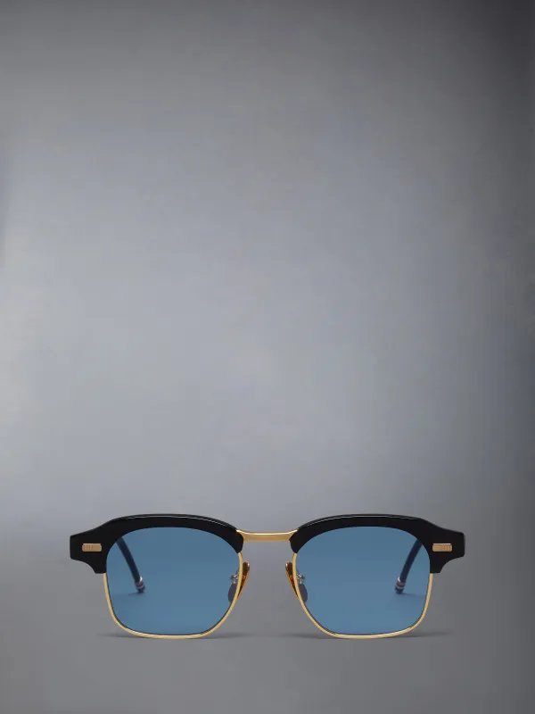 ACETATE AND TITANIUM SQUARE SUNGLASSES made by Thom Browne