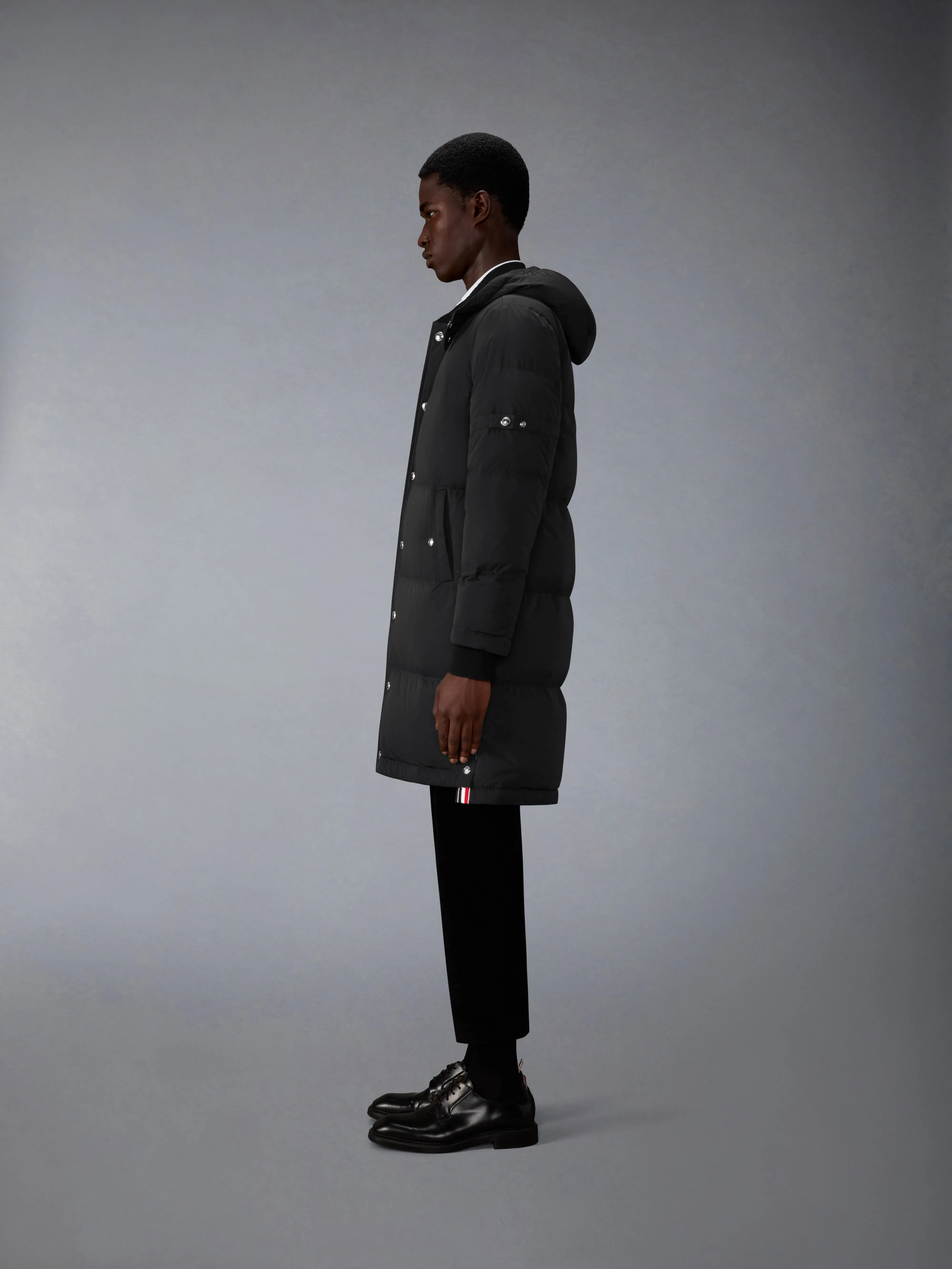 POLY TECH DOWN FILLED COAT WITH ARMBANDS sold by Thom Browne product image thumbnail 4