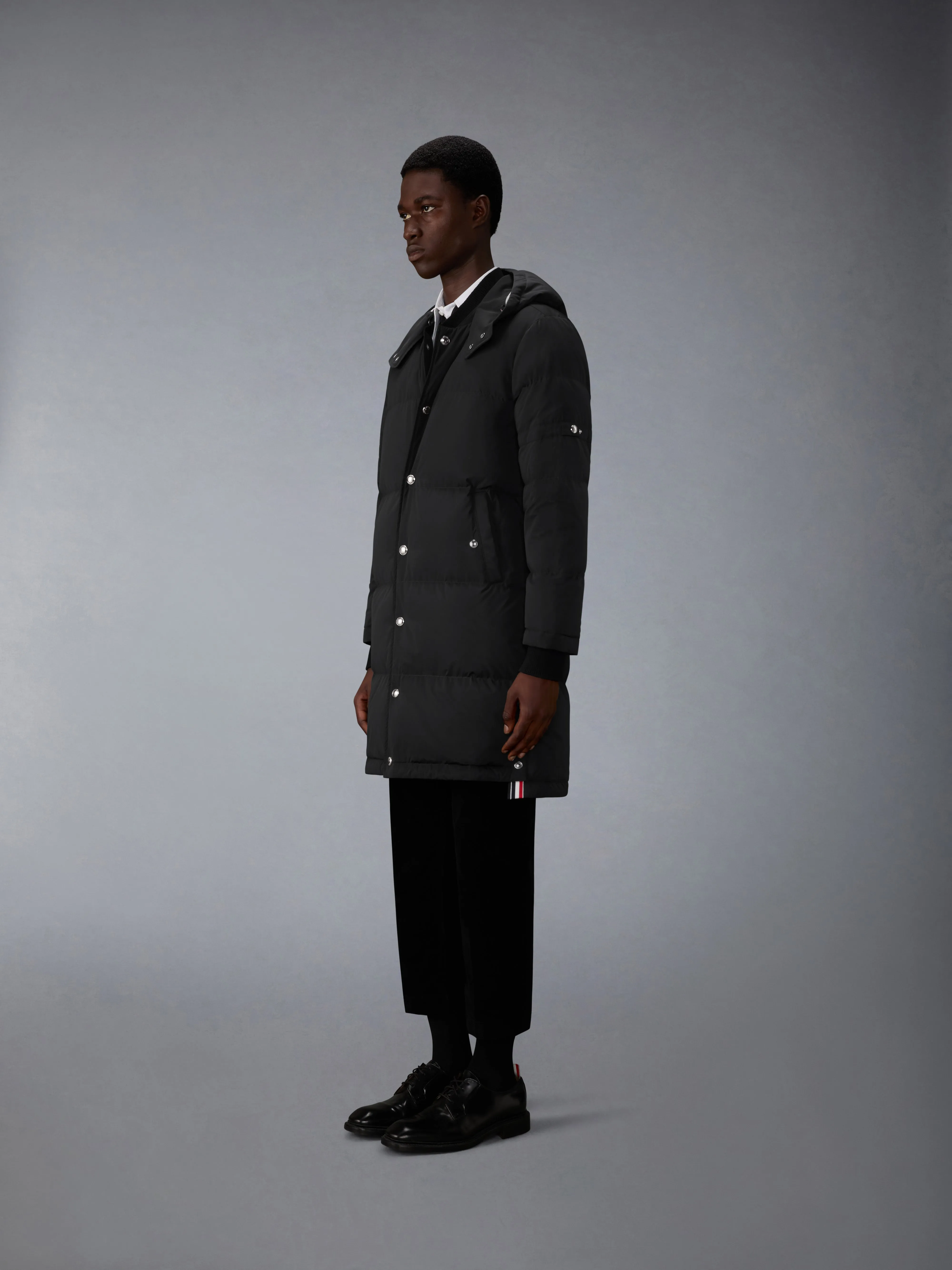 POLY TECH DOWN FILLED COAT WITH ARMBANDS sold by Thom Browne product image thumbnail 3