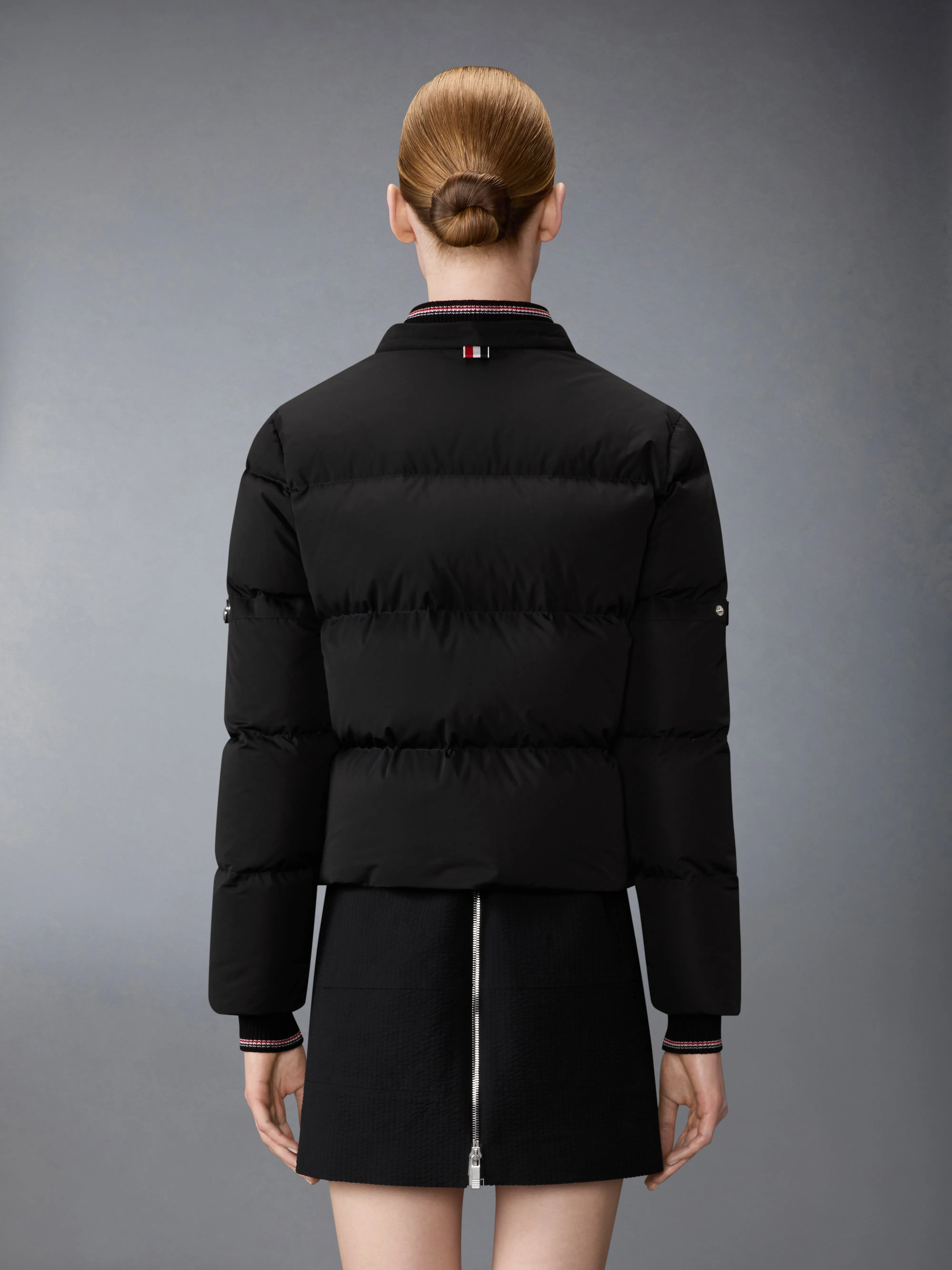 POLY TECH DOWN FILLED CROPPED PARKA WITH ARMBANDS sold by Thom Browne product image thumbnail 3
