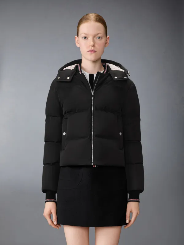 POLY TECH DOWN FILLED CROPPED PARKA WITH ARMBANDS made by Thom Browne