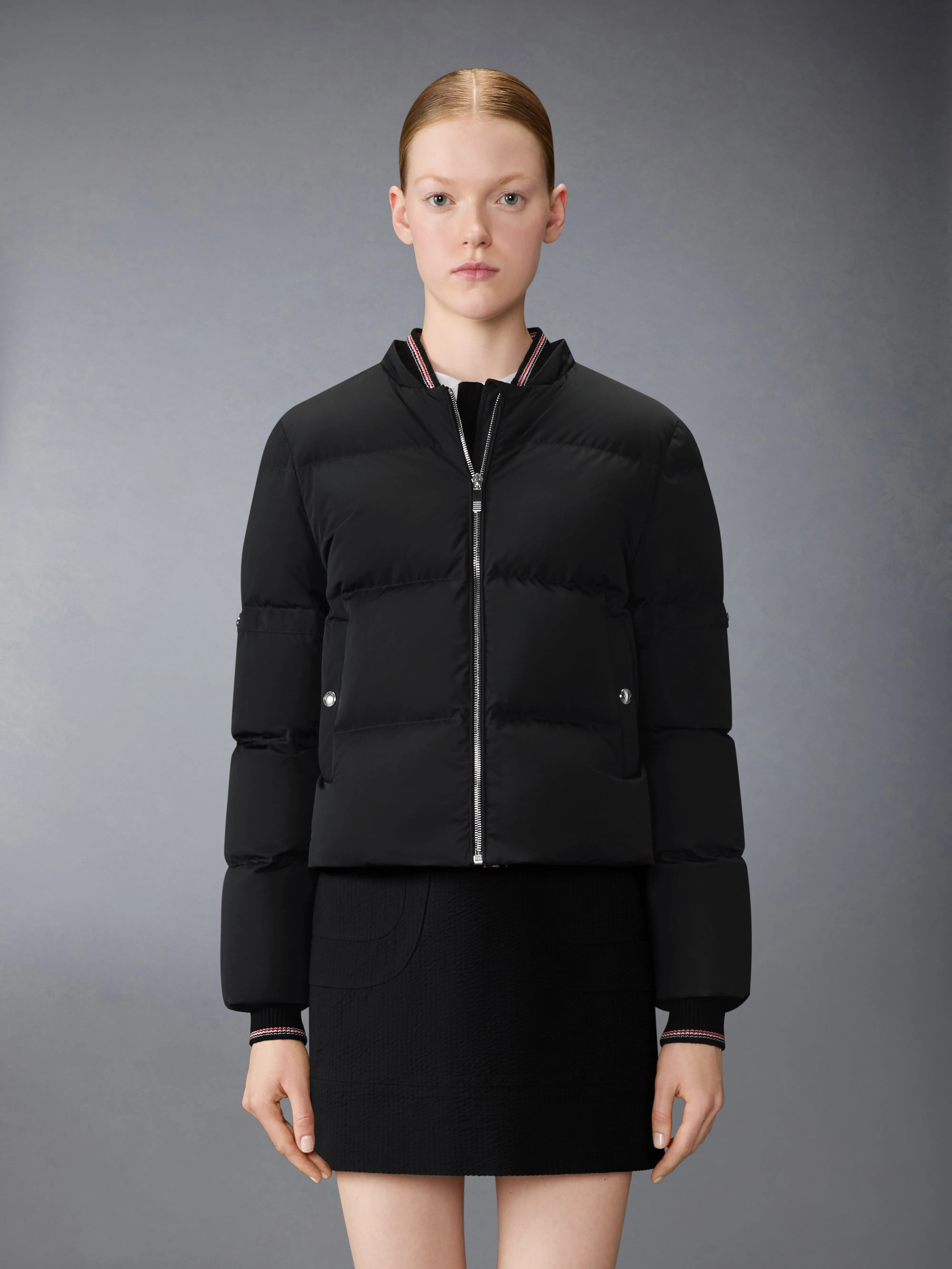 POLY TECH DOWN FILLED CROPPED PARKA WITH ARMBANDS sold by Thom Browne product image thumbnail 2