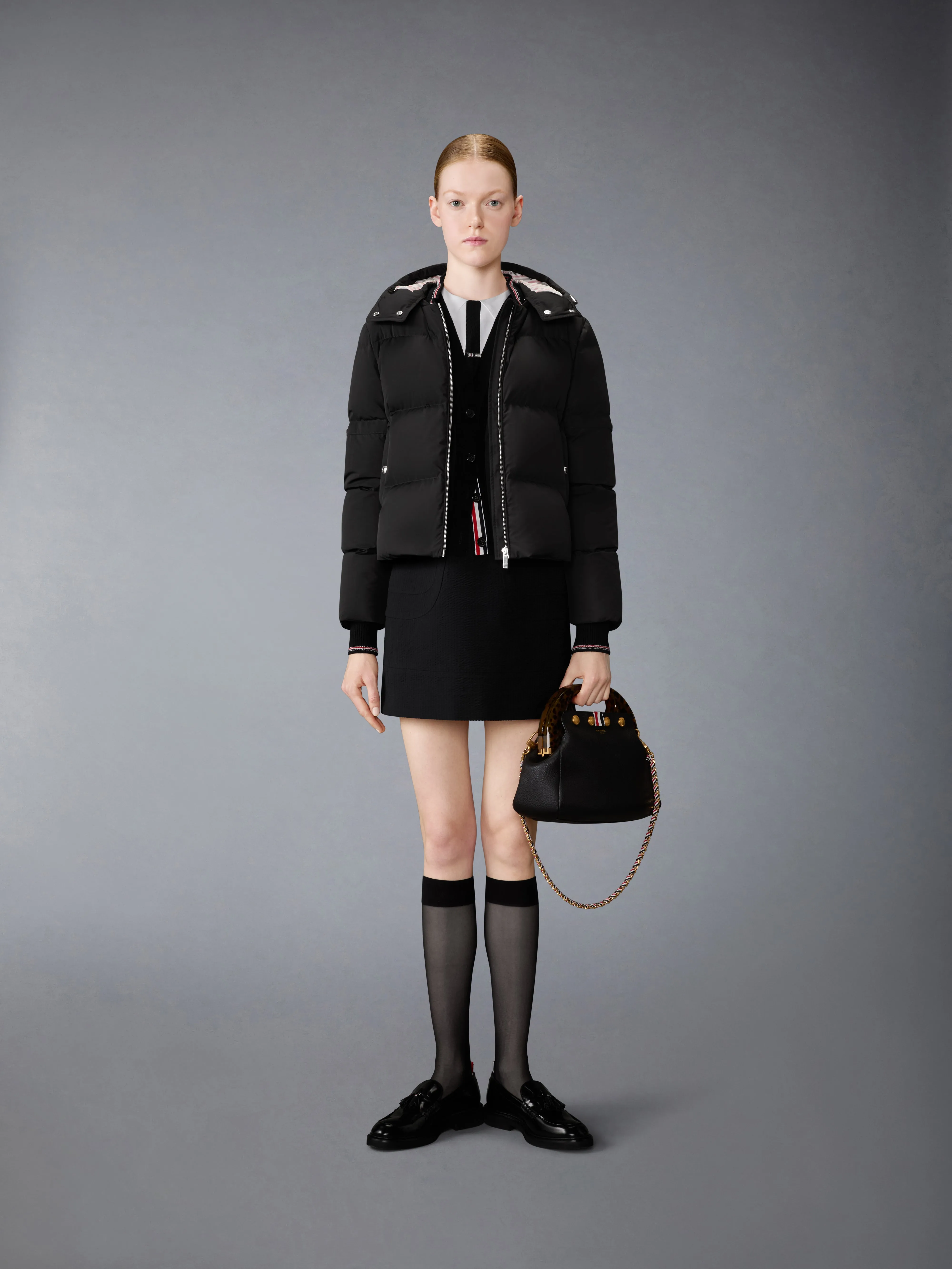 POLY TECH DOWN FILLED CROPPED PARKA WITH ARMBANDS sold by Thom Browne product image thumbnail 5