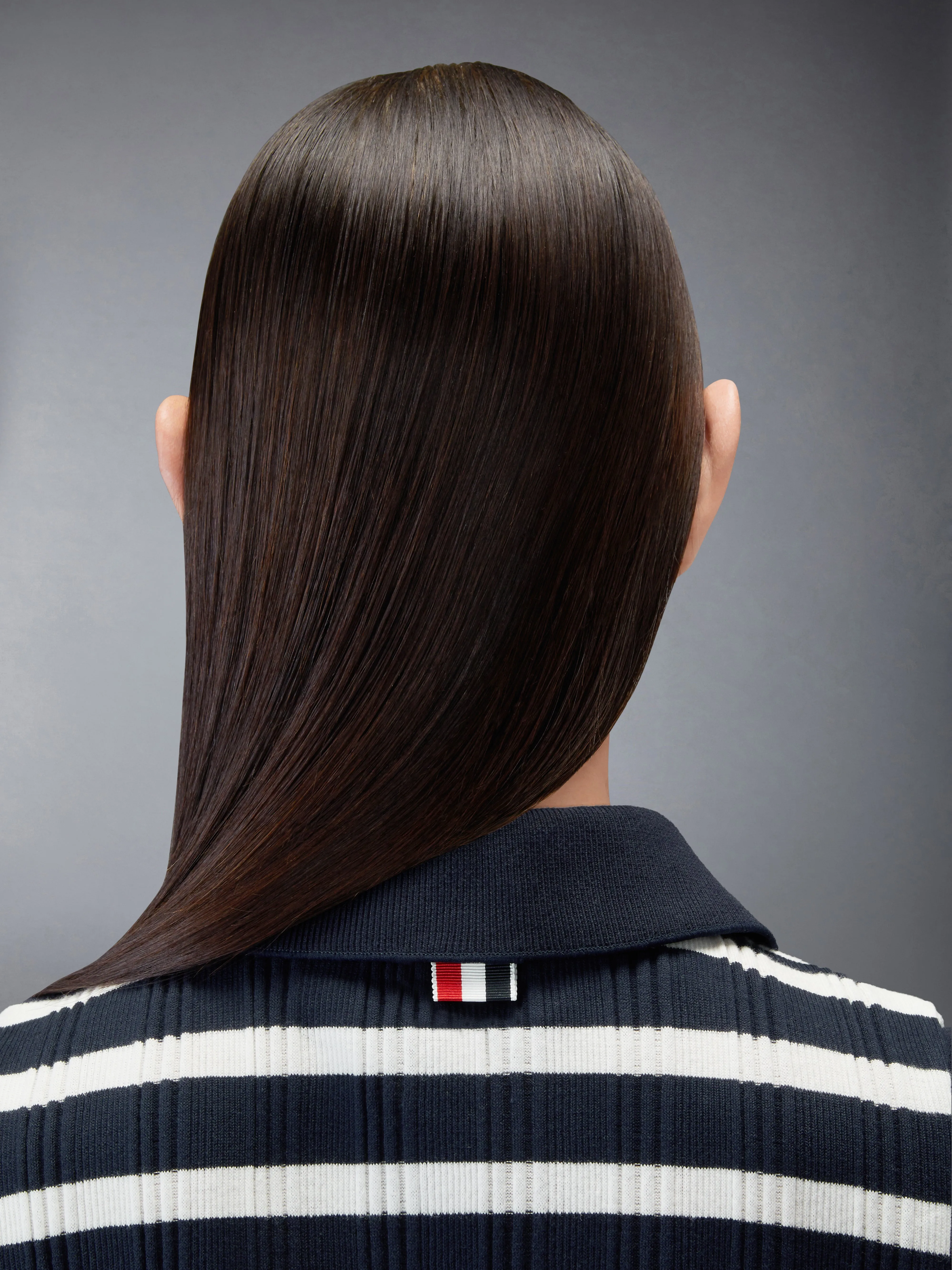 STRIPED SCALLOP EDGE SLEEVELESS POLO sold by Thom Browne product image thumbnail 5