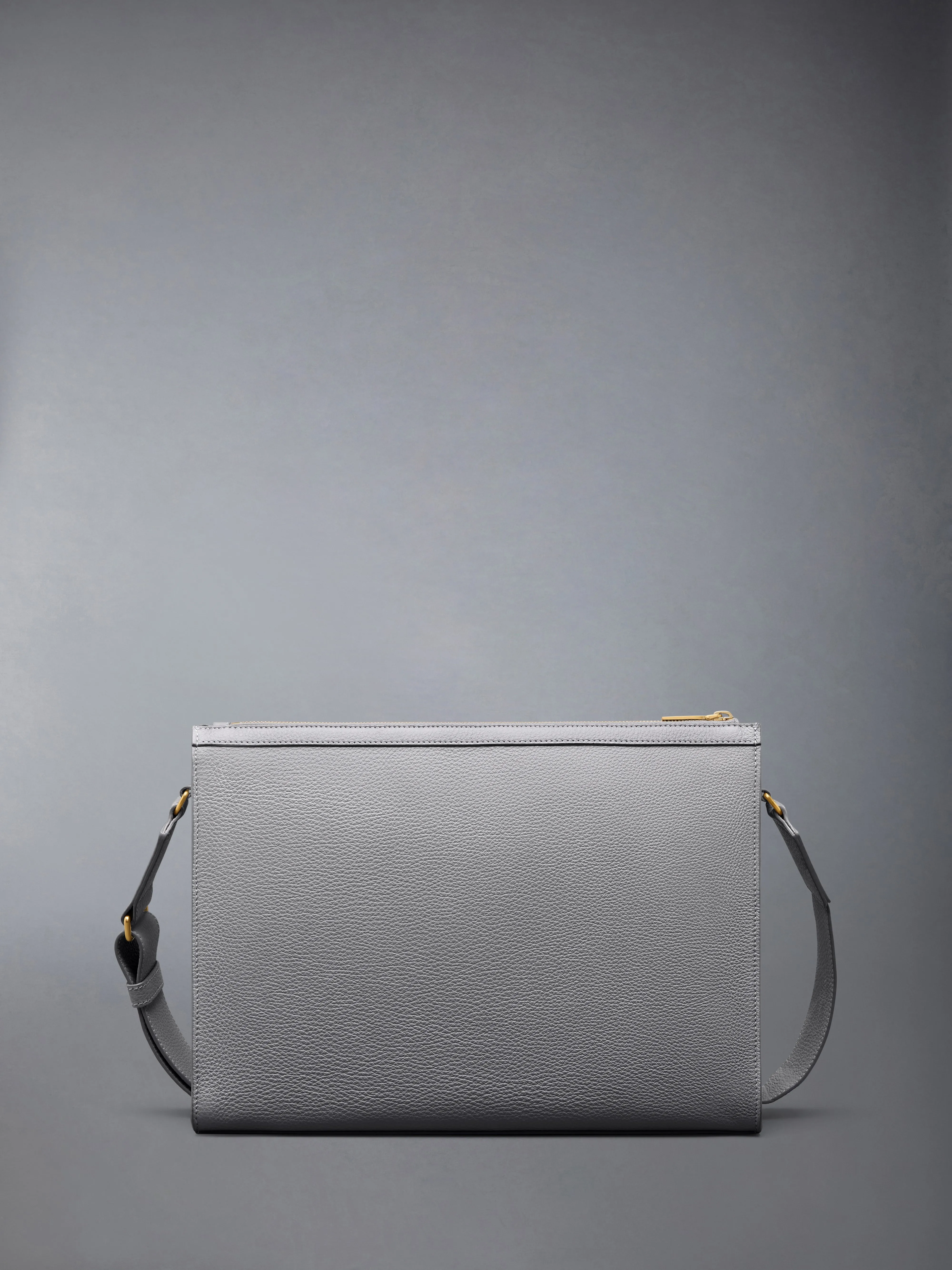 SOFT PEBBLE GRAIN 4-BAR CROSSBODY DOCUMENT HOLDER sold by Thom Browne product image thumbnail 3