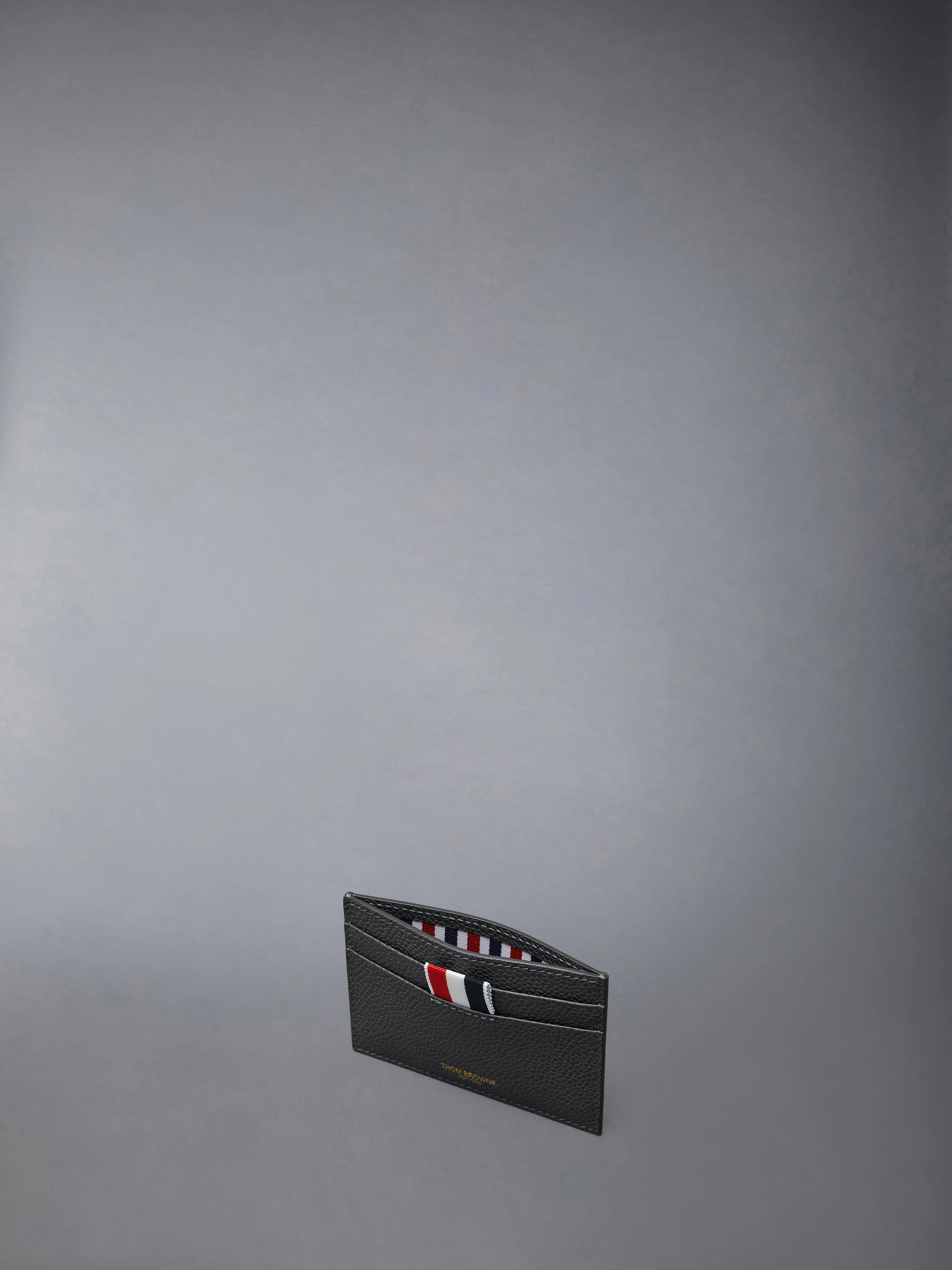 PEBBLE GRAIN SINGLE CARD HOLDER sold by Thom Browne product image thumbnail 3