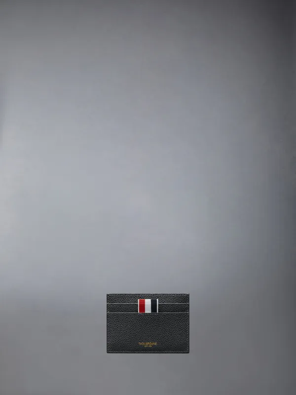 PEBBLE GRAIN SINGLE CARD HOLDER made by Thom Browne