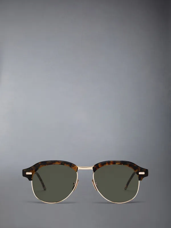 ACETATE AND TITANIUM PILOT SUNGLASSES made by Thom Browne