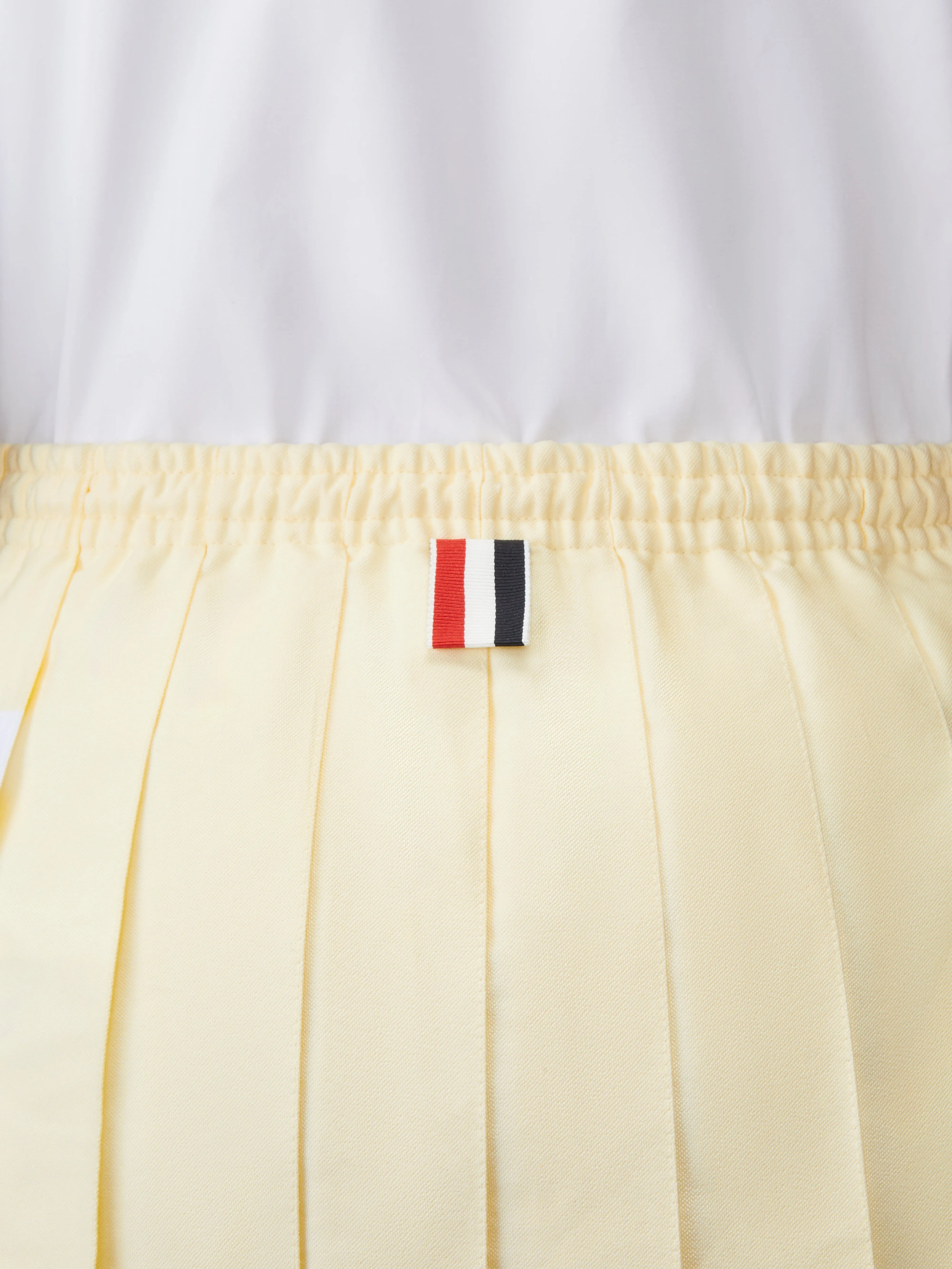 OXFORD 4-BAR DRAWSTRING PLEATED MINI SKIRT sold by Thom Browne product image thumbnail 5