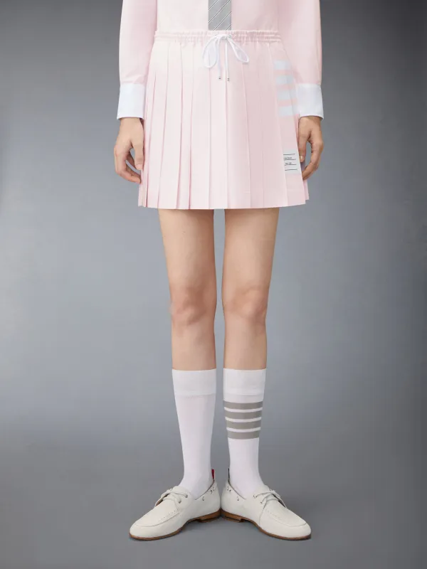 OXFORD 4-BAR DRAWSTRING PLEATED MINI SKIRT made by Thom Browne