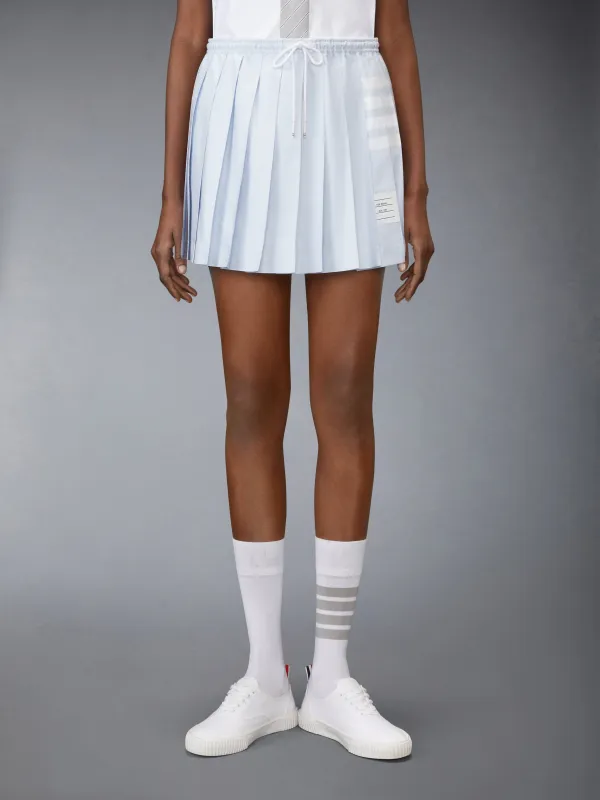 OXFORD 4-BAR DRAWSTRING PLEATED MINI SKIRT made by Thom Browne