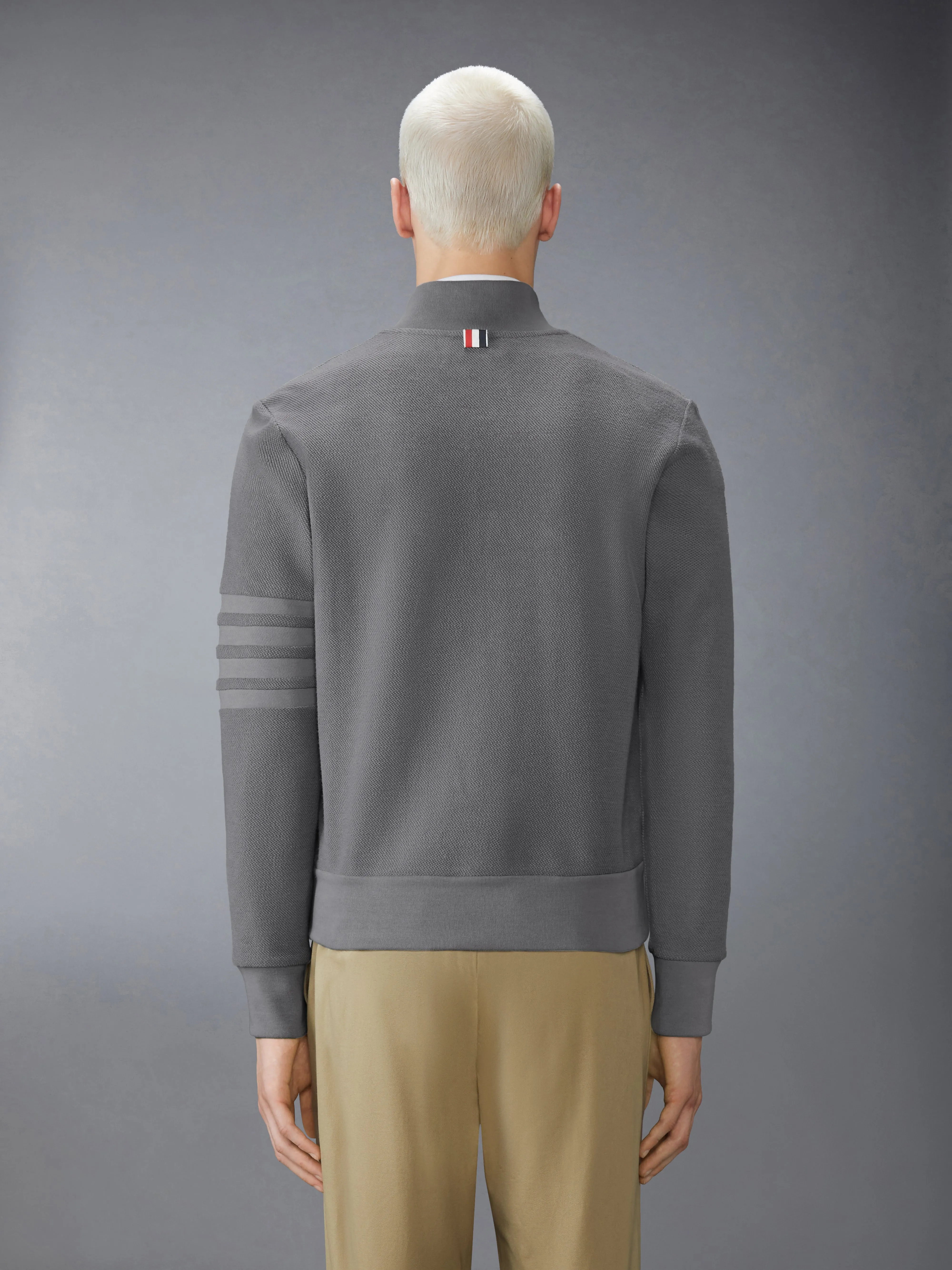 LOOPBACK 4-BAR JACKET sold by Thom Browne product image thumbnail 2
