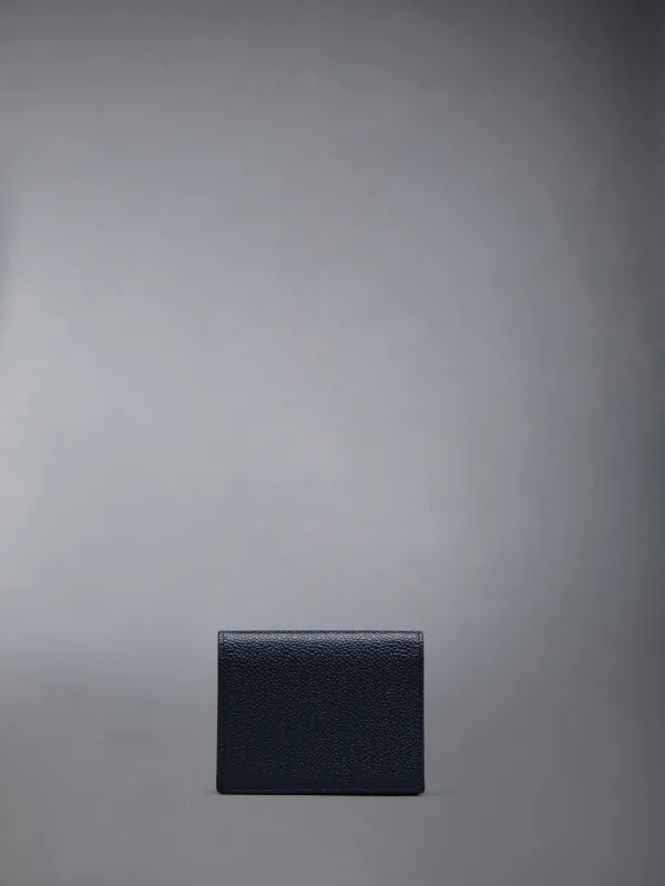 PEBBLE GRAIN OPEN POCKET DOUBLE CARD HOLDER made by Thom Browne