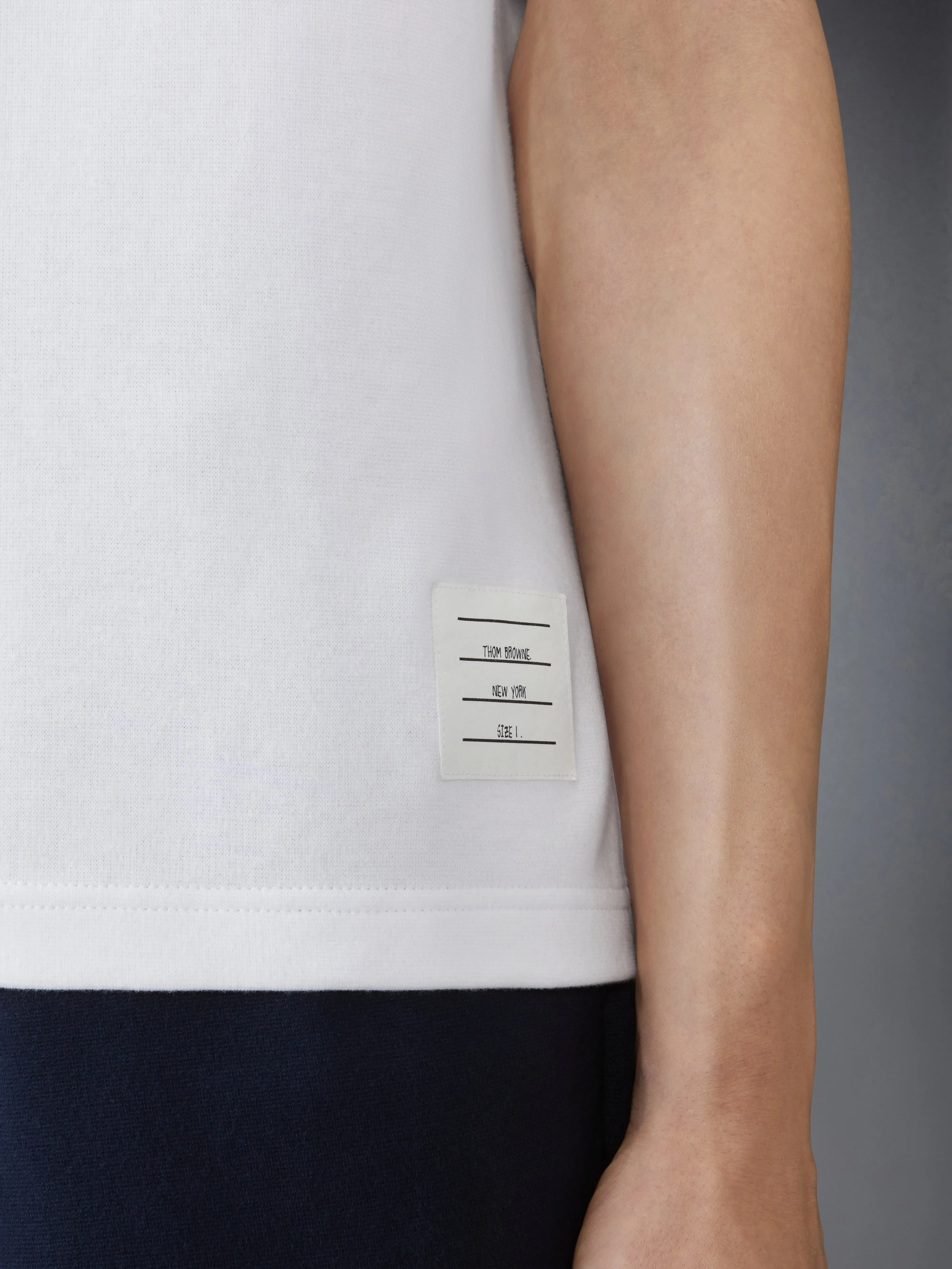 COTTON RUGBY TEE sold by Thom Browne product image thumbnail 4
