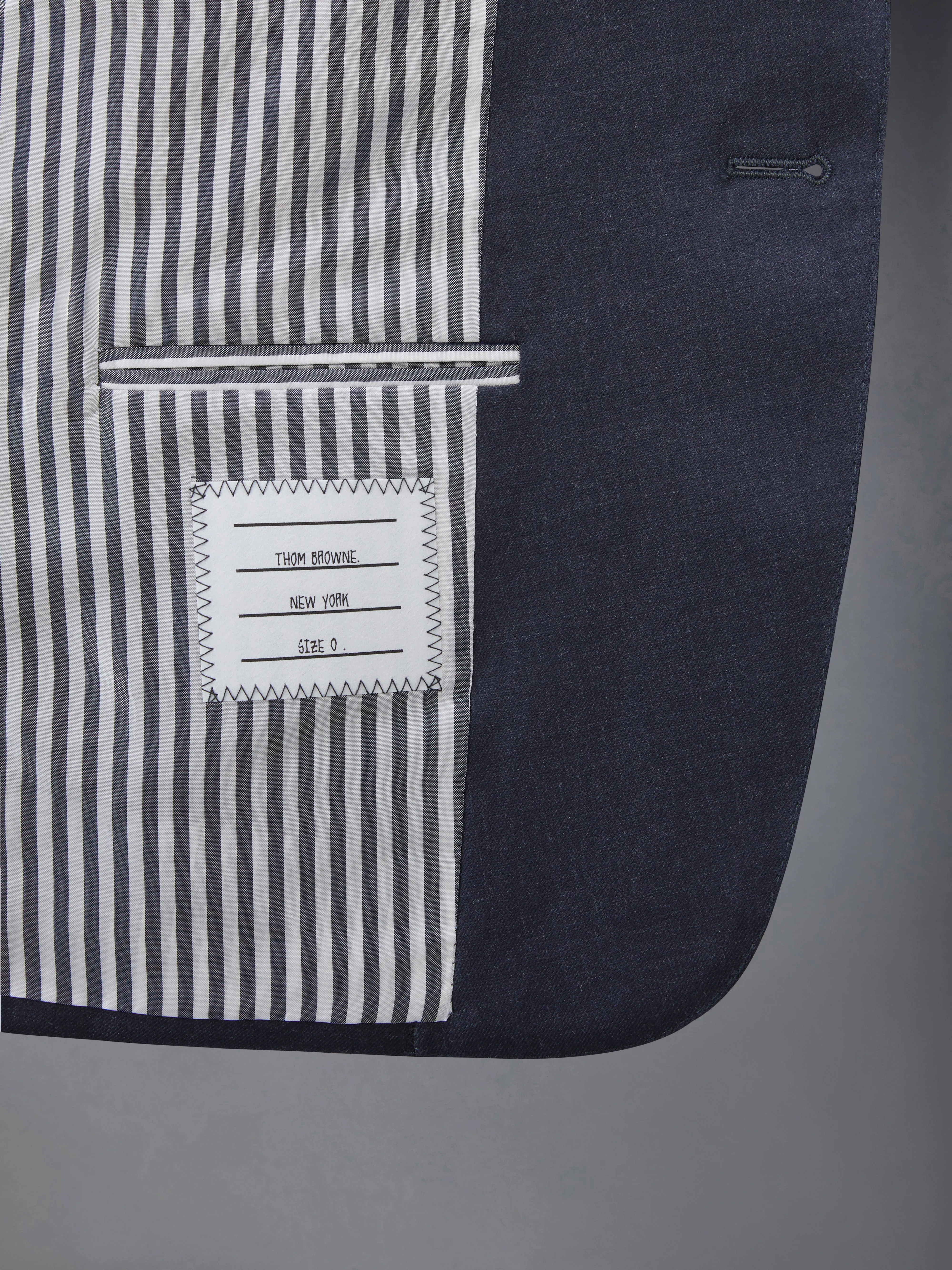 SUPER 120'S TWILL HIGH ARMHOLE SUIT AND TIE sold by Thom Browne product image thumbnail 5