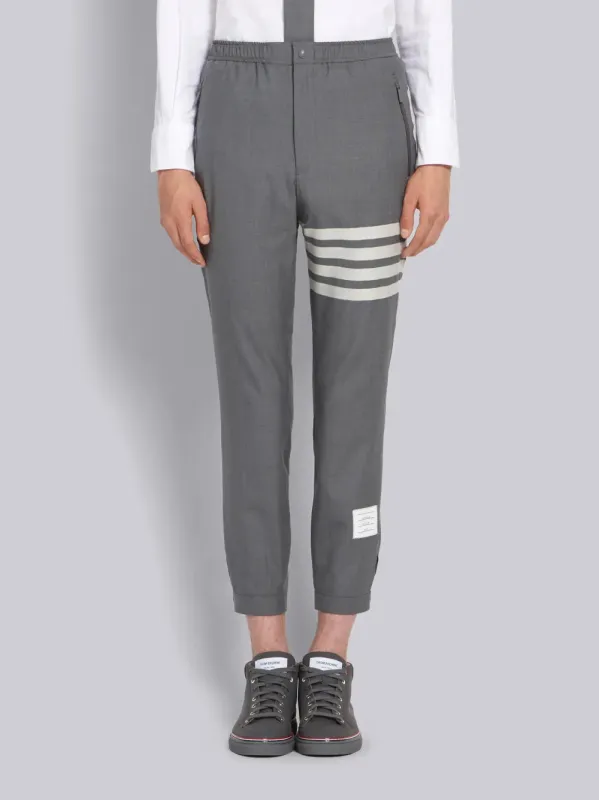 PLAIN WEAVE 4-BAR SWEATPANTS made by Thom Browne