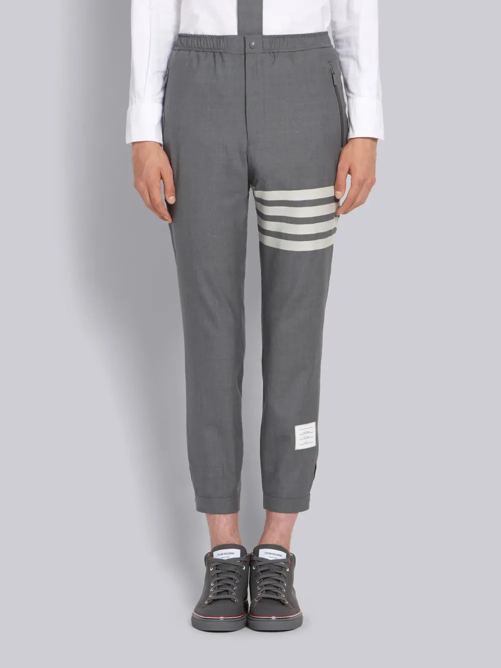 PLAIN WEAVE 4-BAR SWEATPANTS sold by Thom Browne