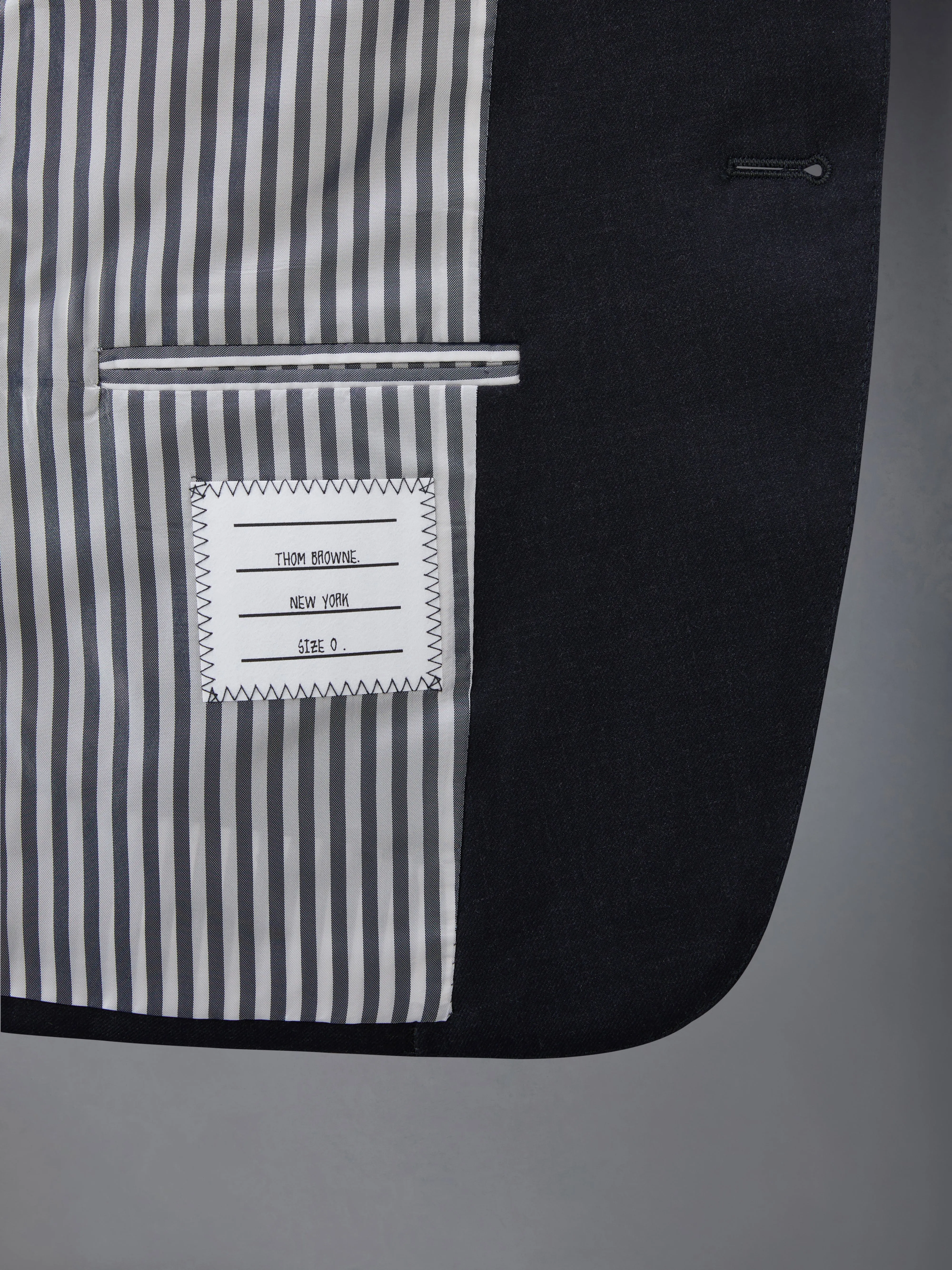 SUPER 120'S TWILL HIGH ARMHOLE SUIT AND TIE sold by Thom Browne product image thumbnail 5