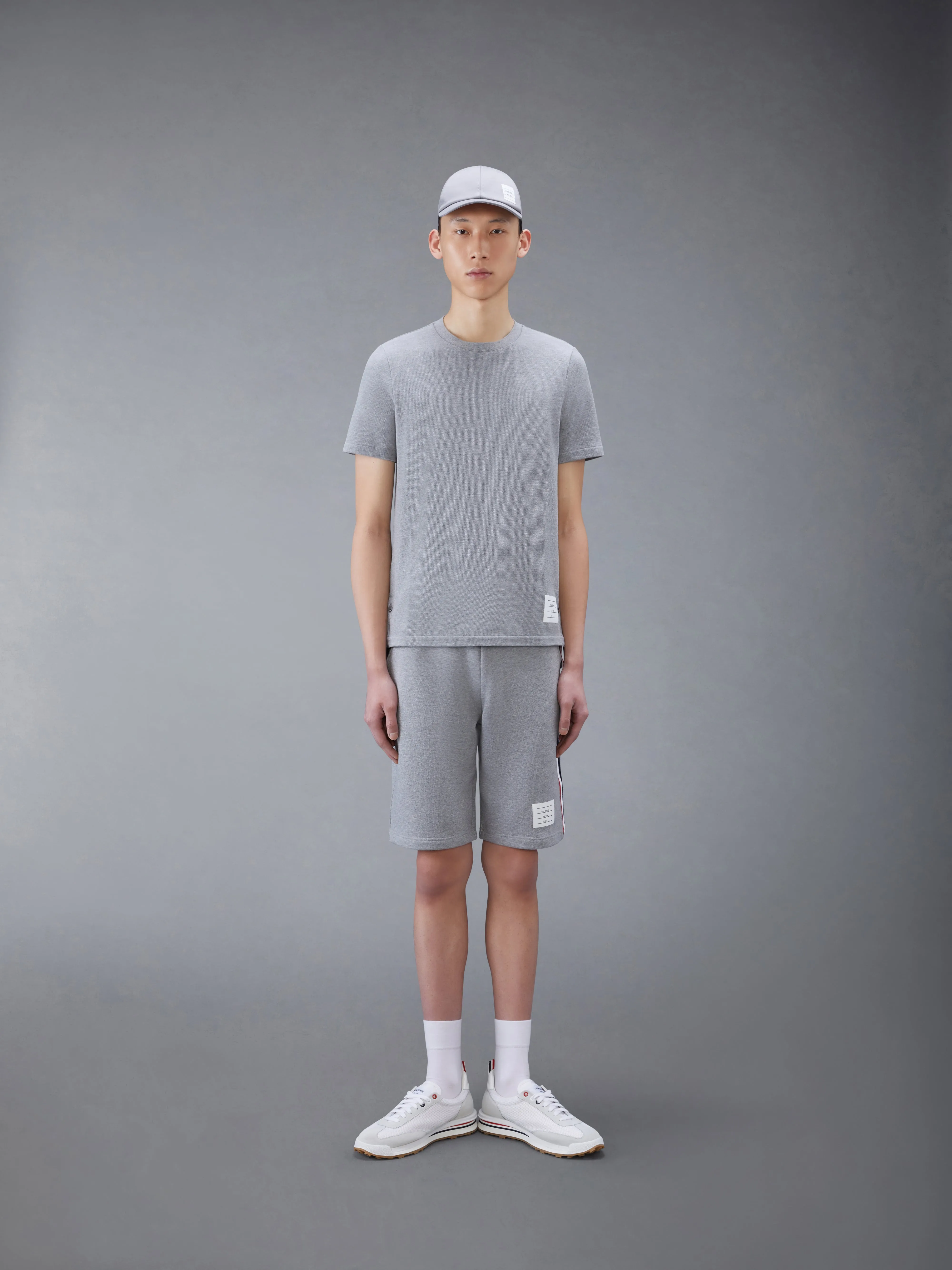 PIQUE RWB STRIPE RELAXED TEE sold by Thom Browne product image thumbnail 3