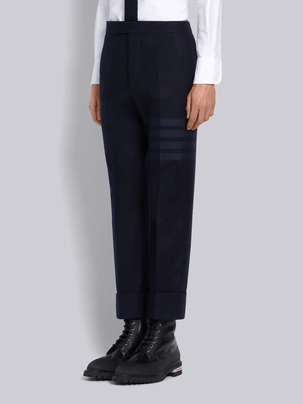 FLANNEL 4-BAR CLASSIC TROUSERS sold by Thom Browne product image thumbnail 2