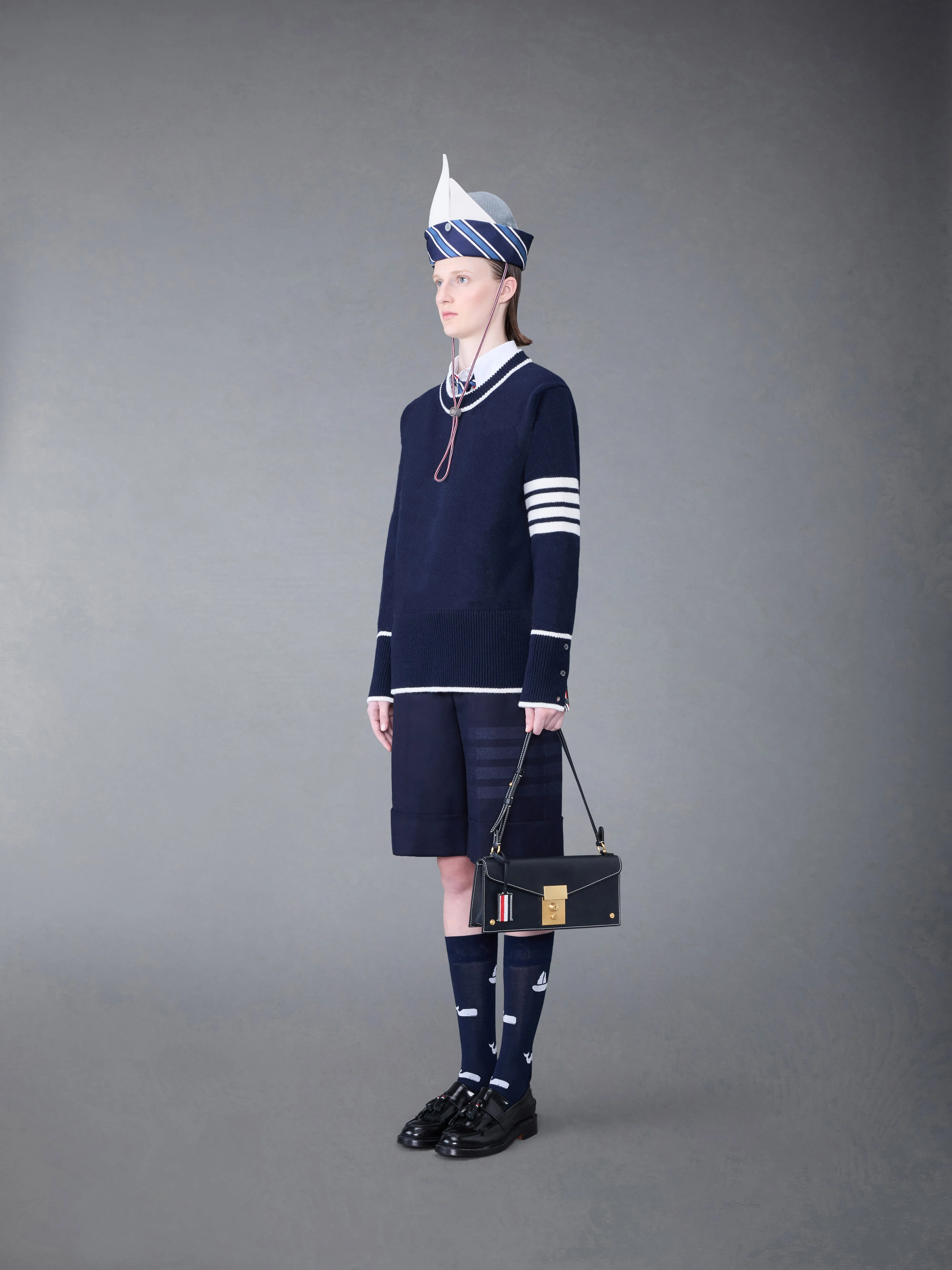 VACCHETTA MRS. THOM SHOULDER BAG sold by Thom Browne product image thumbnail 4