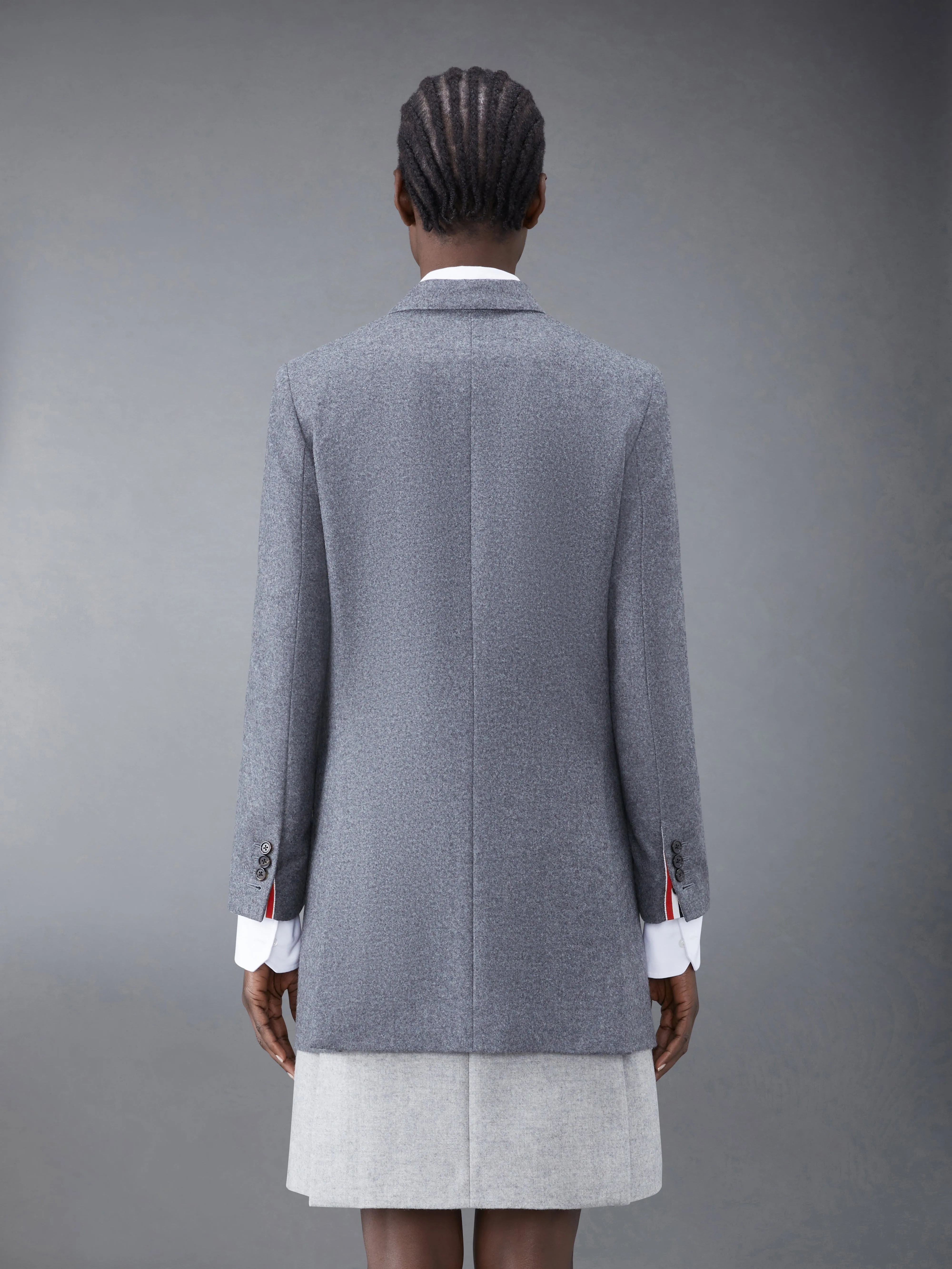 Wool Flannel Elongated Double Breasted Sport Coat sold by Thom Browne product image thumbnail 2