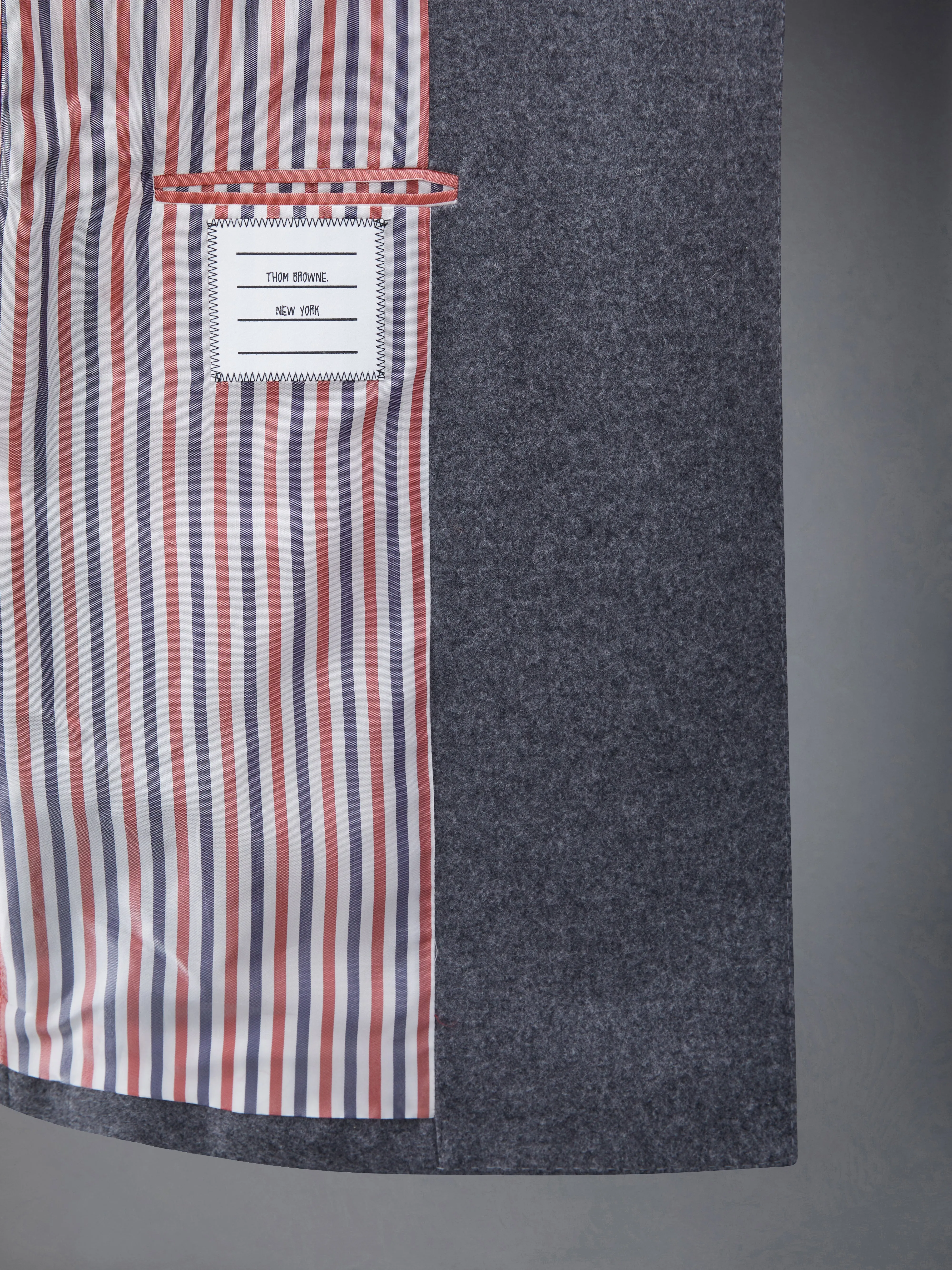 Wool Flannel Elongated Double Breasted Sport Coat sold by Thom Browne product image thumbnail 5