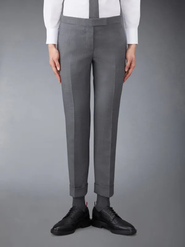 SUPER 120’S TWILL LOW RISE SKINNY TROUSER made by Thom Browne