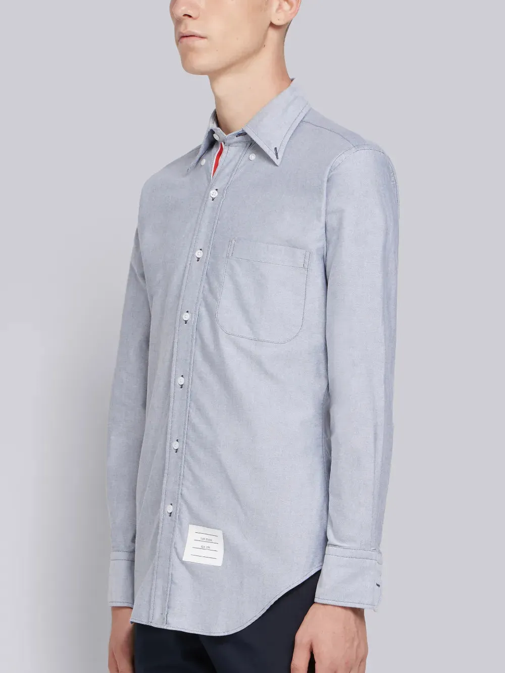 OXFORD SHIRT WITH GROSGRAIN PLACKET sold by Thom Browne product image thumbnail 3