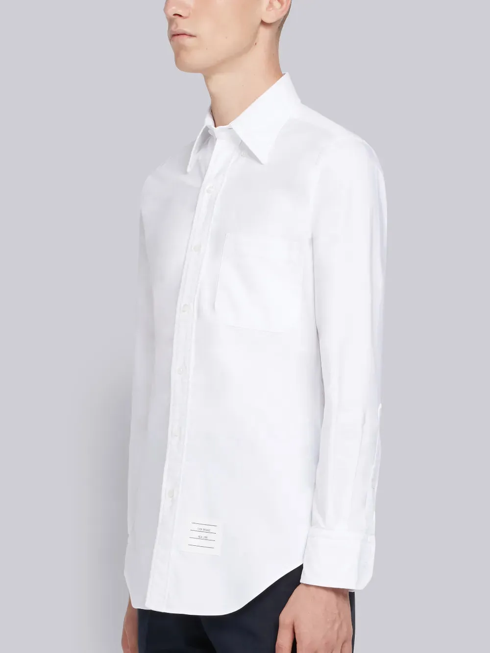 OXFORD SHIRT WITH GROSGRAIN PLACKET sold by Thom Browne product image thumbnail 2