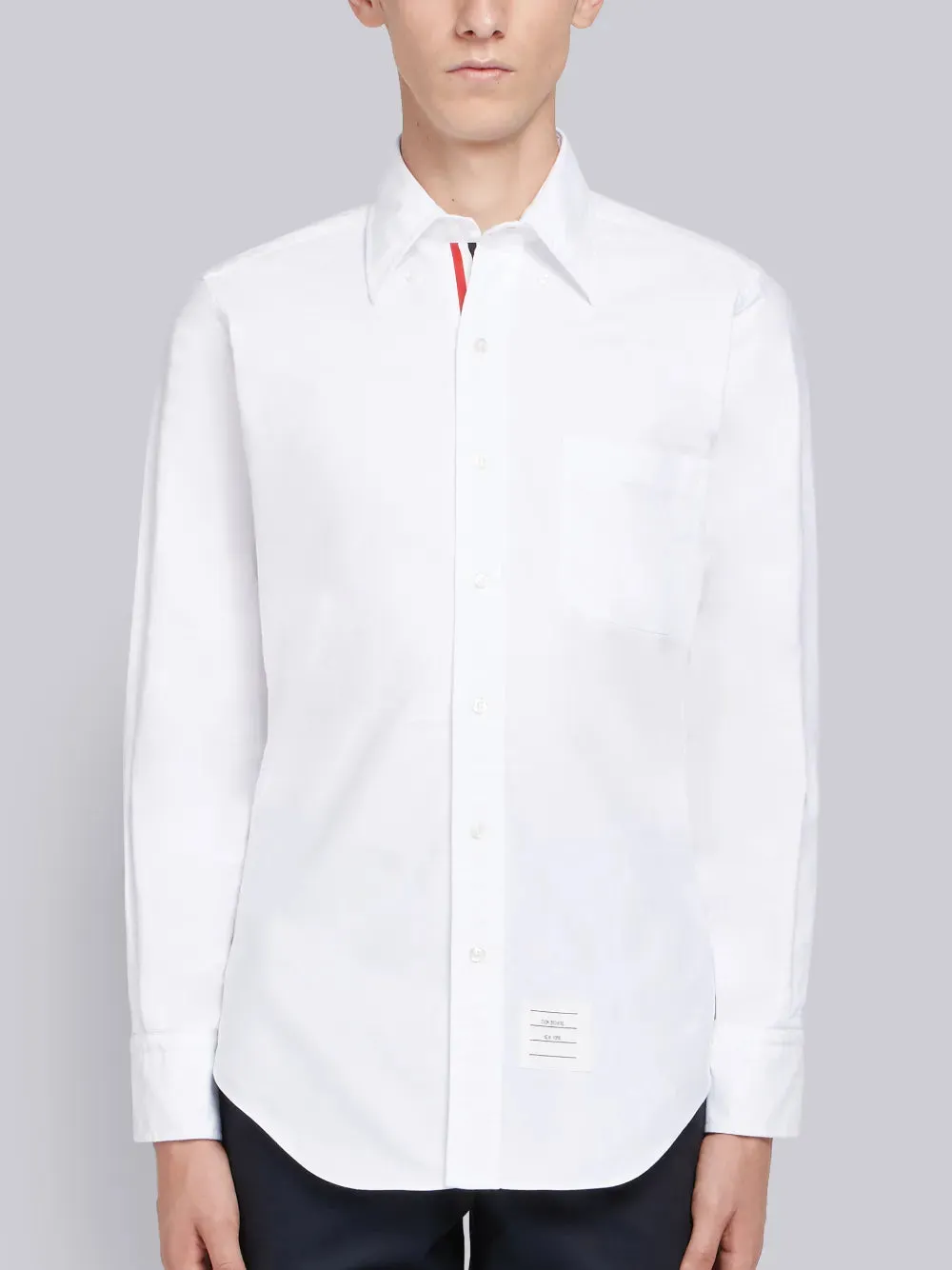 OXFORD SHIRT WITH GROSGRAIN PLACKET sold by Thom Browne product image thumbnail 3