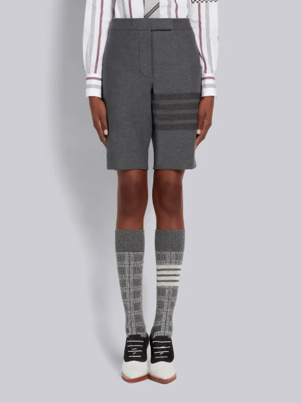 DOUBLE FACE TECH TWILL 4-BAR BERMUDA SHORTS made by Thom Browne