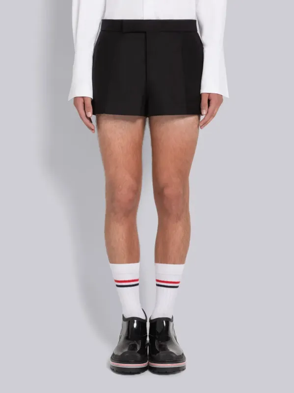 WOOL MOHAIR MID RISE SHORTS made by Thom Browne