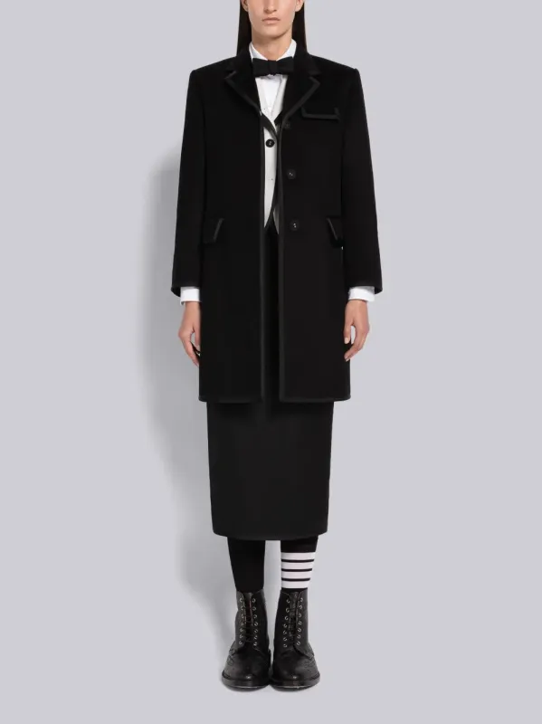 CASHMERE CHESTERFIELD COAT made by Thom Browne