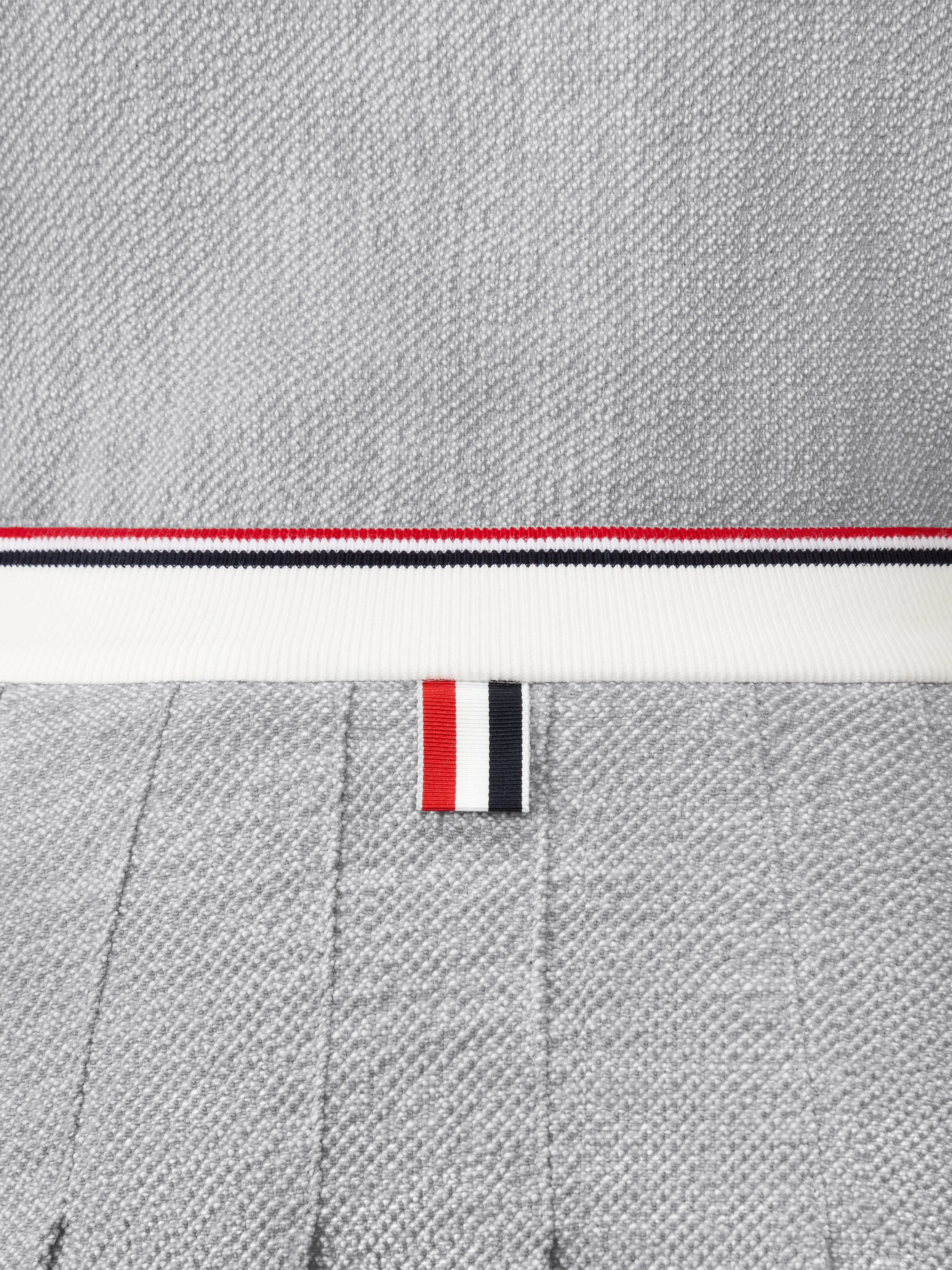 COTTON TWEED PLEATED MINI SKIRT sold by Thom Browne product image thumbnail 5