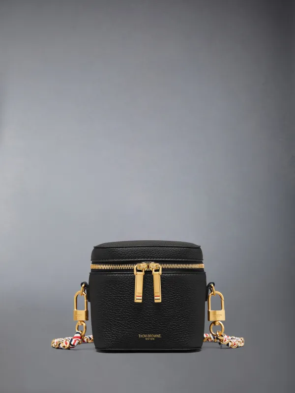 BOX POUCH IN SOFT PEBBLE GRAIN LEATHER made by Thom Browne
