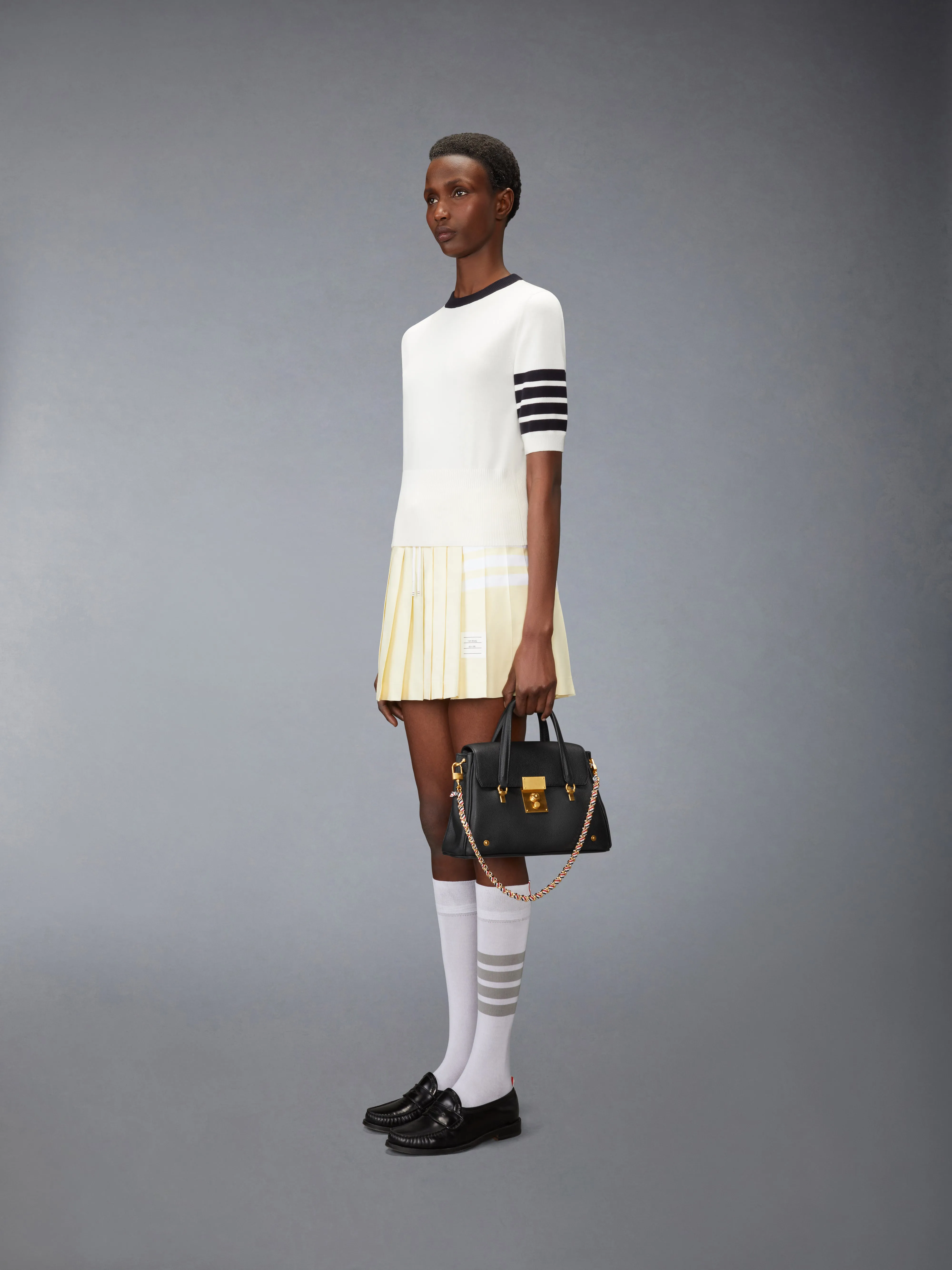 SMALL BOLTON BAG IN SOFT PEBBLE GRAIN LEATHER sold by Thom Browne product image thumbnail 5