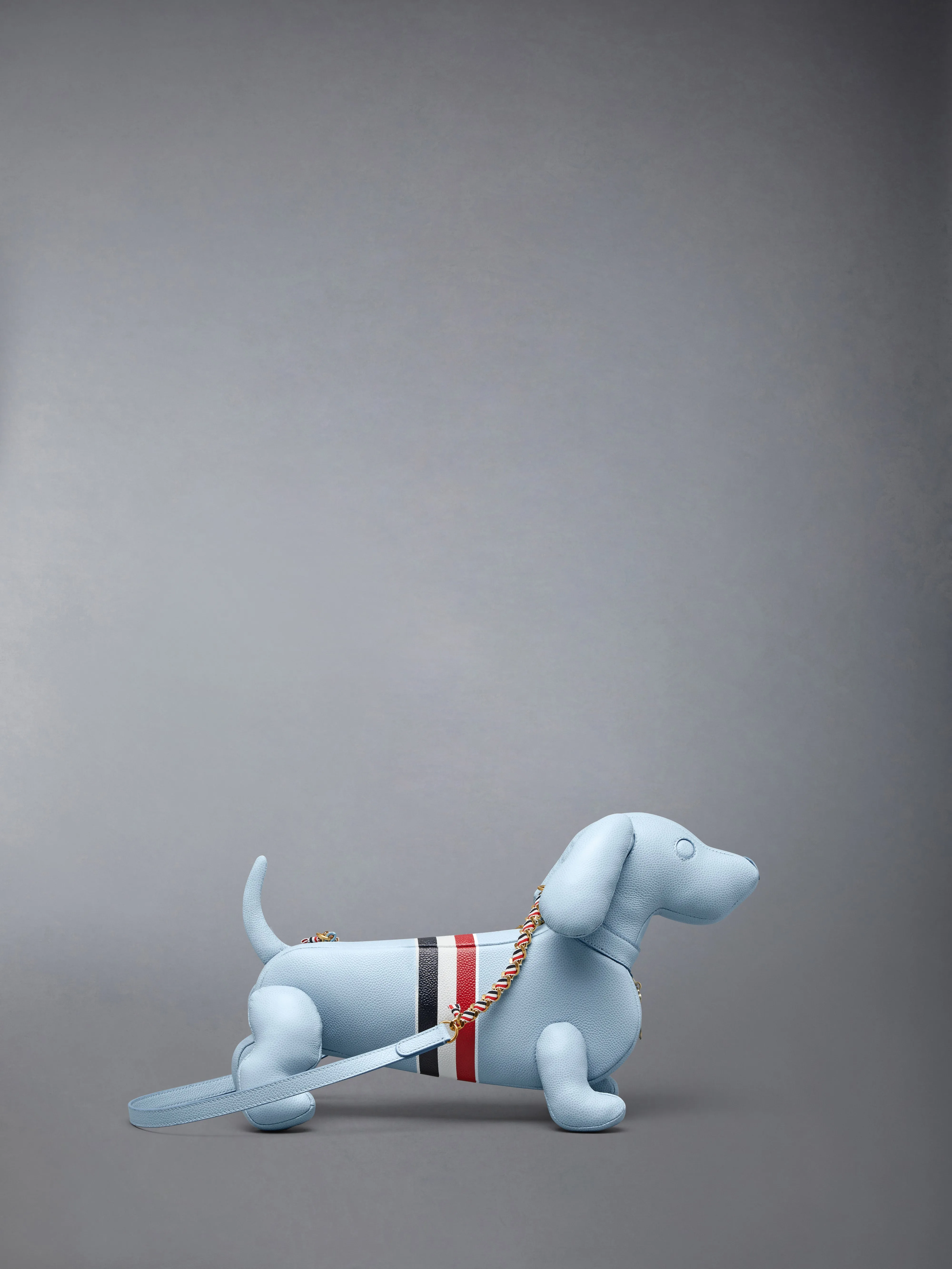 RWB STRIPE MINI HECTOR IN PEBBLE GRAIN LEATHER sold by Thom Browne product image thumbnail 3