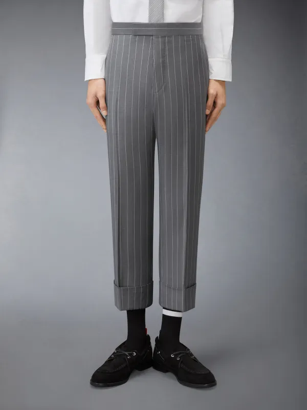 CHALK STRIPE TROUSER made by Thom Browne