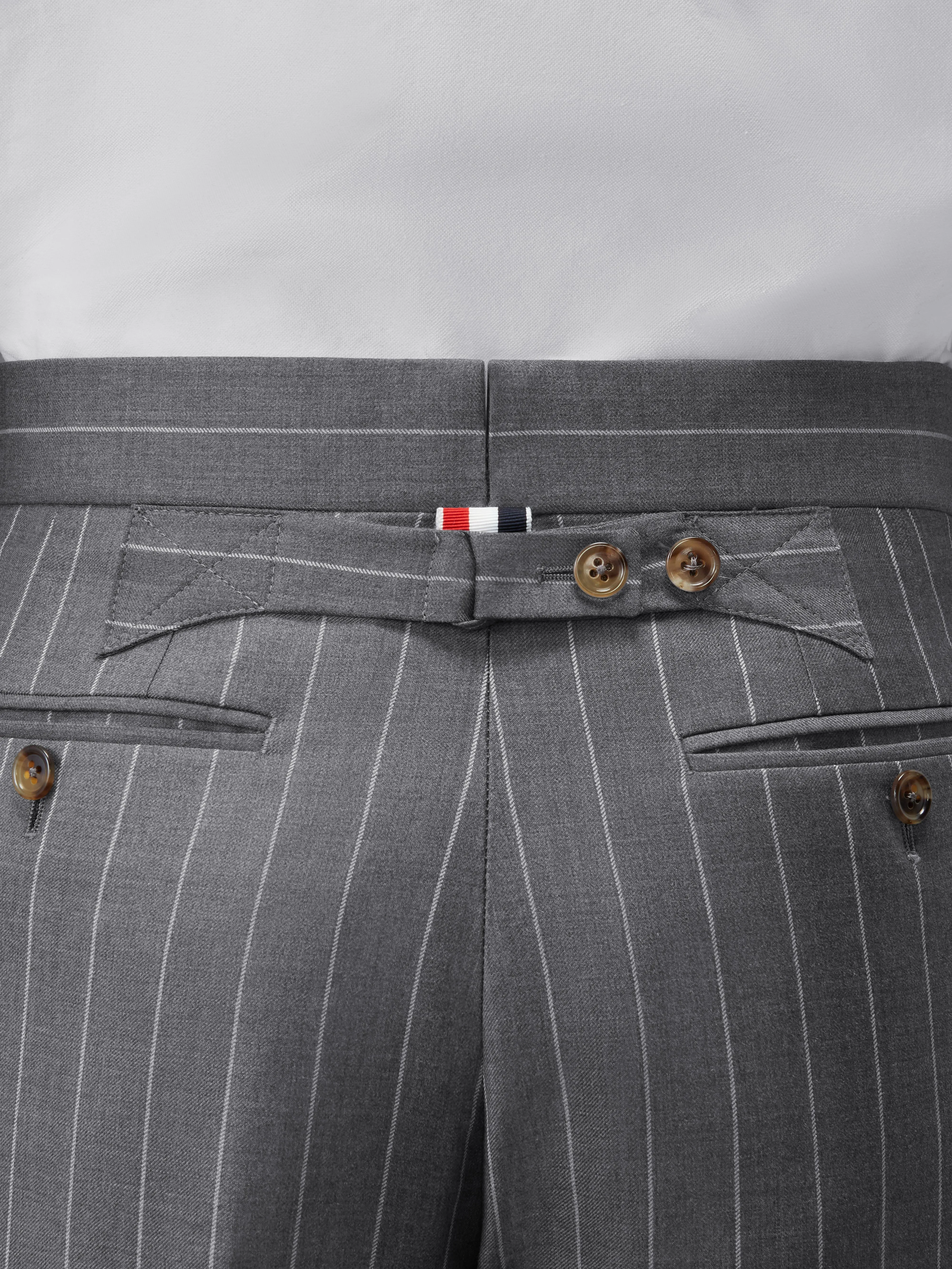 CHALK STRIPE TROUSER sold by Thom Browne product image thumbnail 4