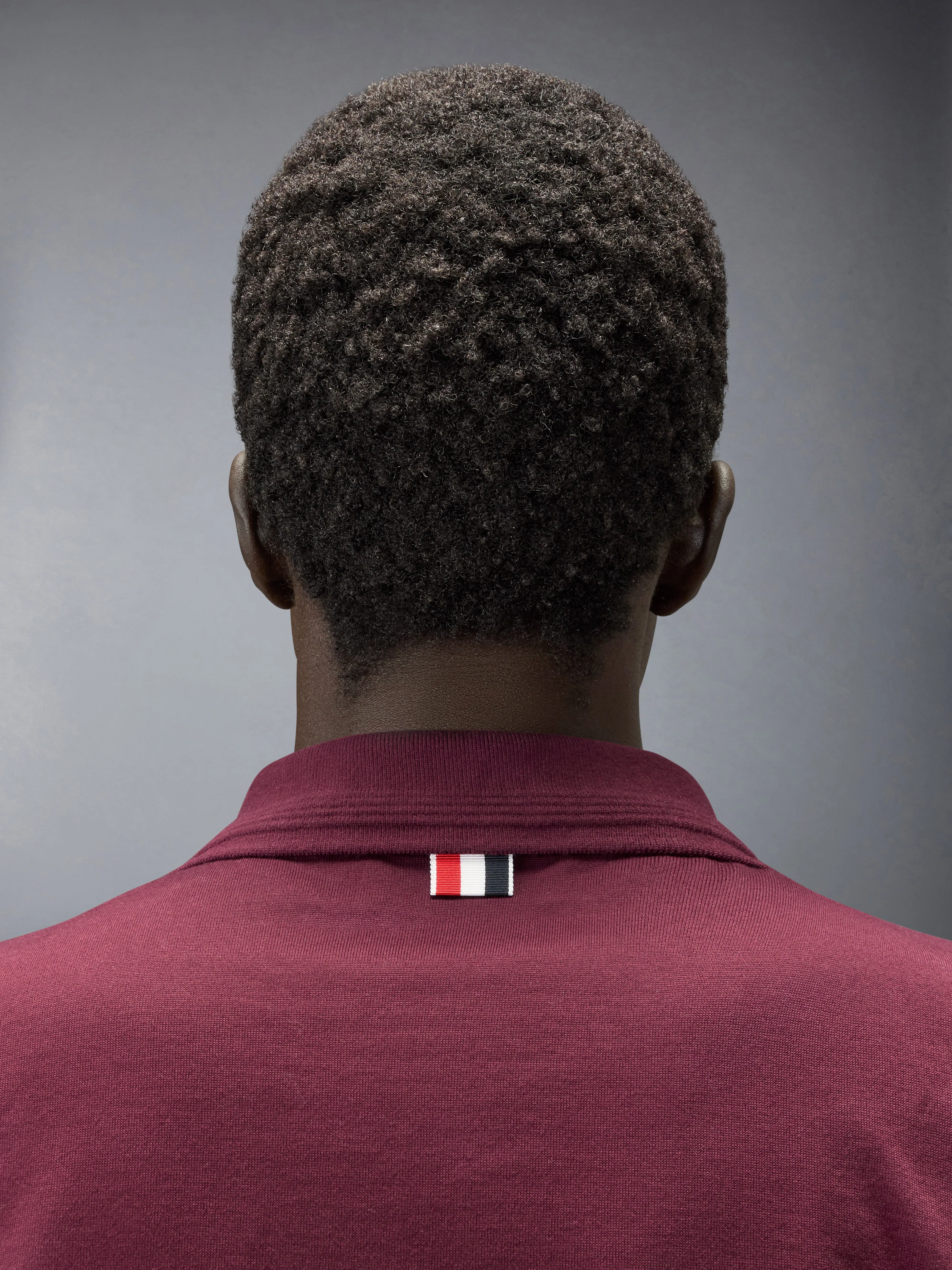 JERSEY OTTOMAN 4-BAR POLO sold by Thom Browne product image thumbnail 5