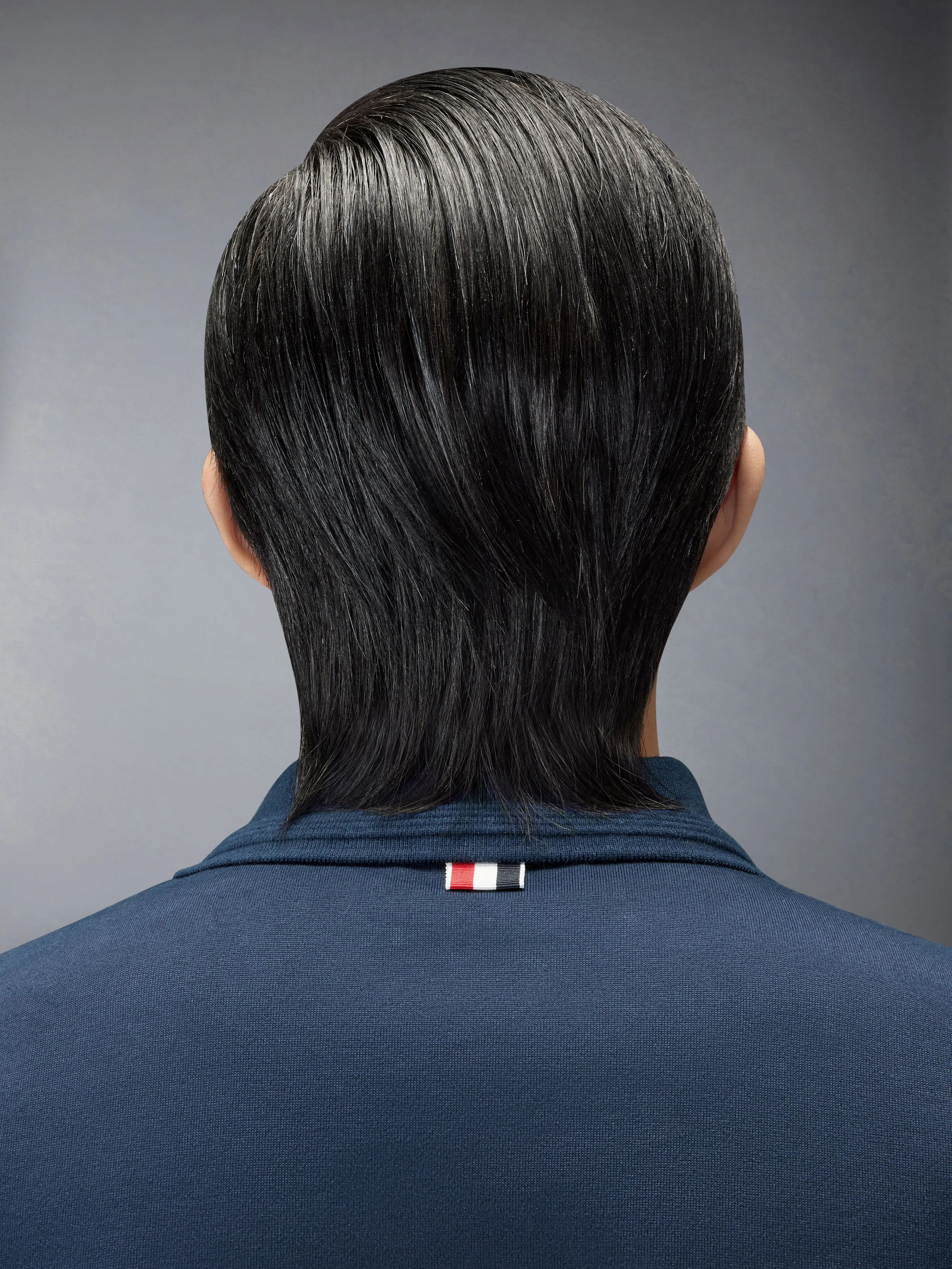 JERSEY OTTOMAN 4-BAR POLO sold by Thom Browne product image thumbnail 4