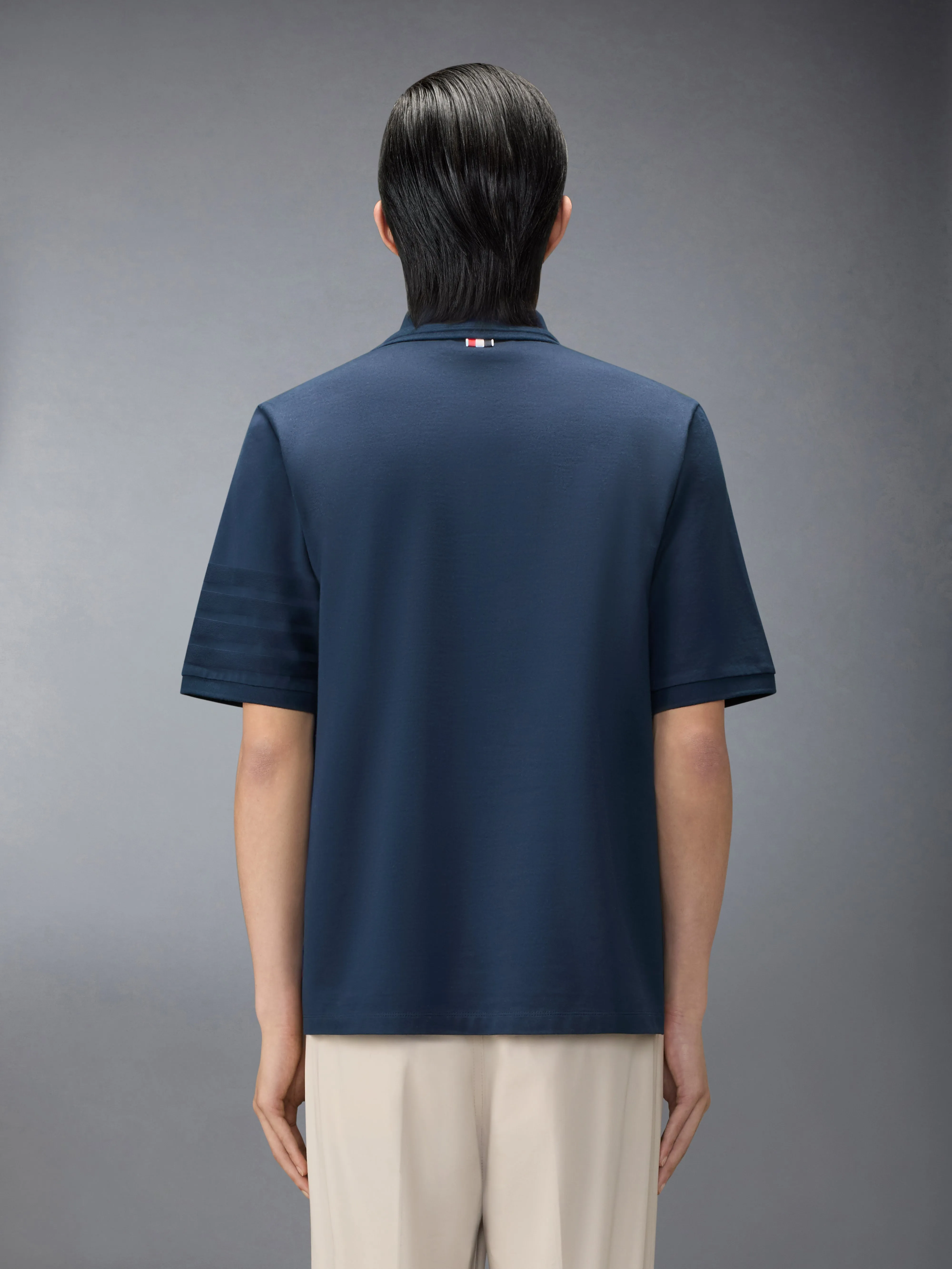 JERSEY OTTOMAN 4-BAR POLO sold by Thom Browne product image thumbnail 2