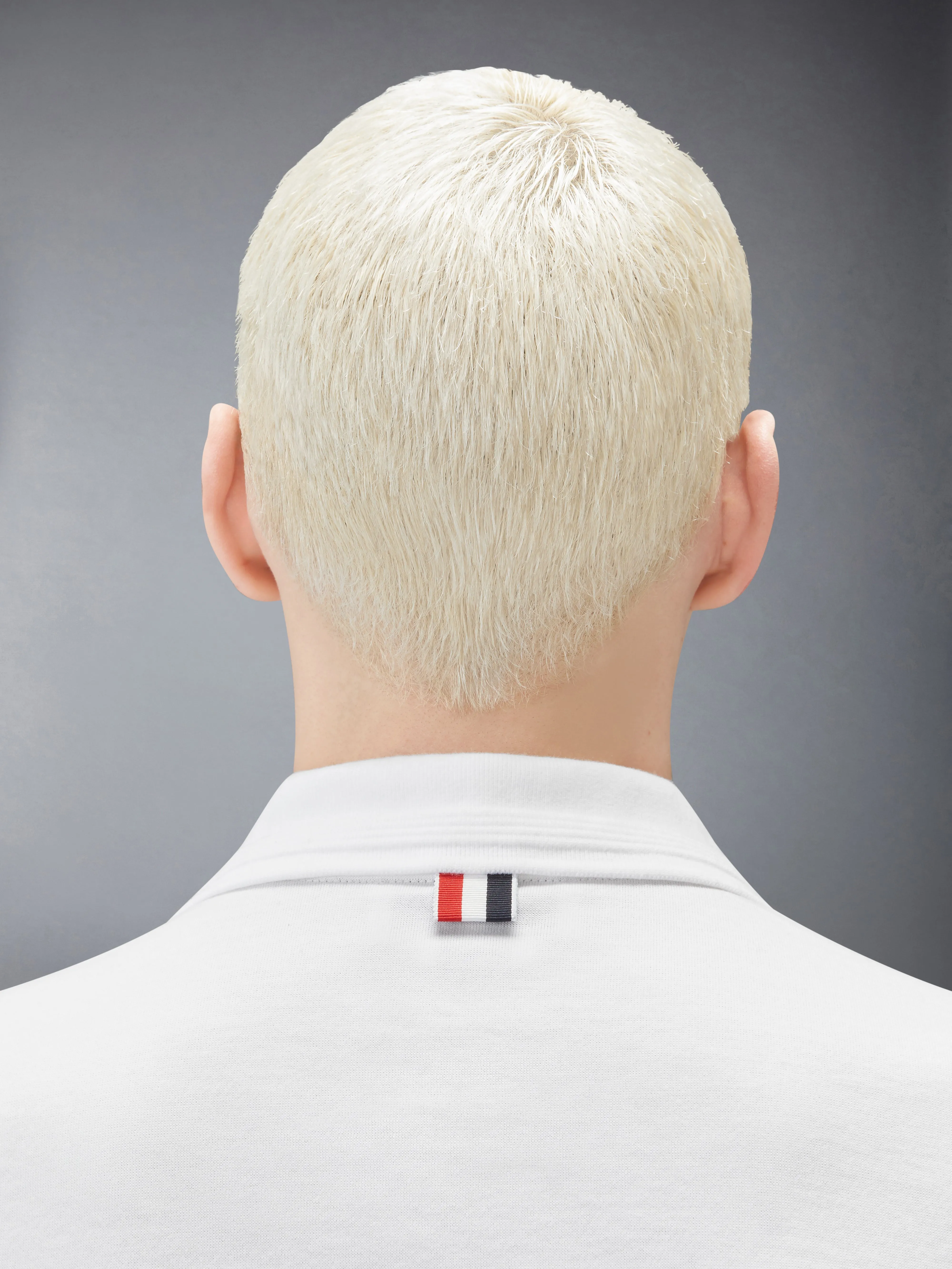 JERSEY OTTOMAN 4-BAR POLO sold by Thom Browne product image thumbnail 4