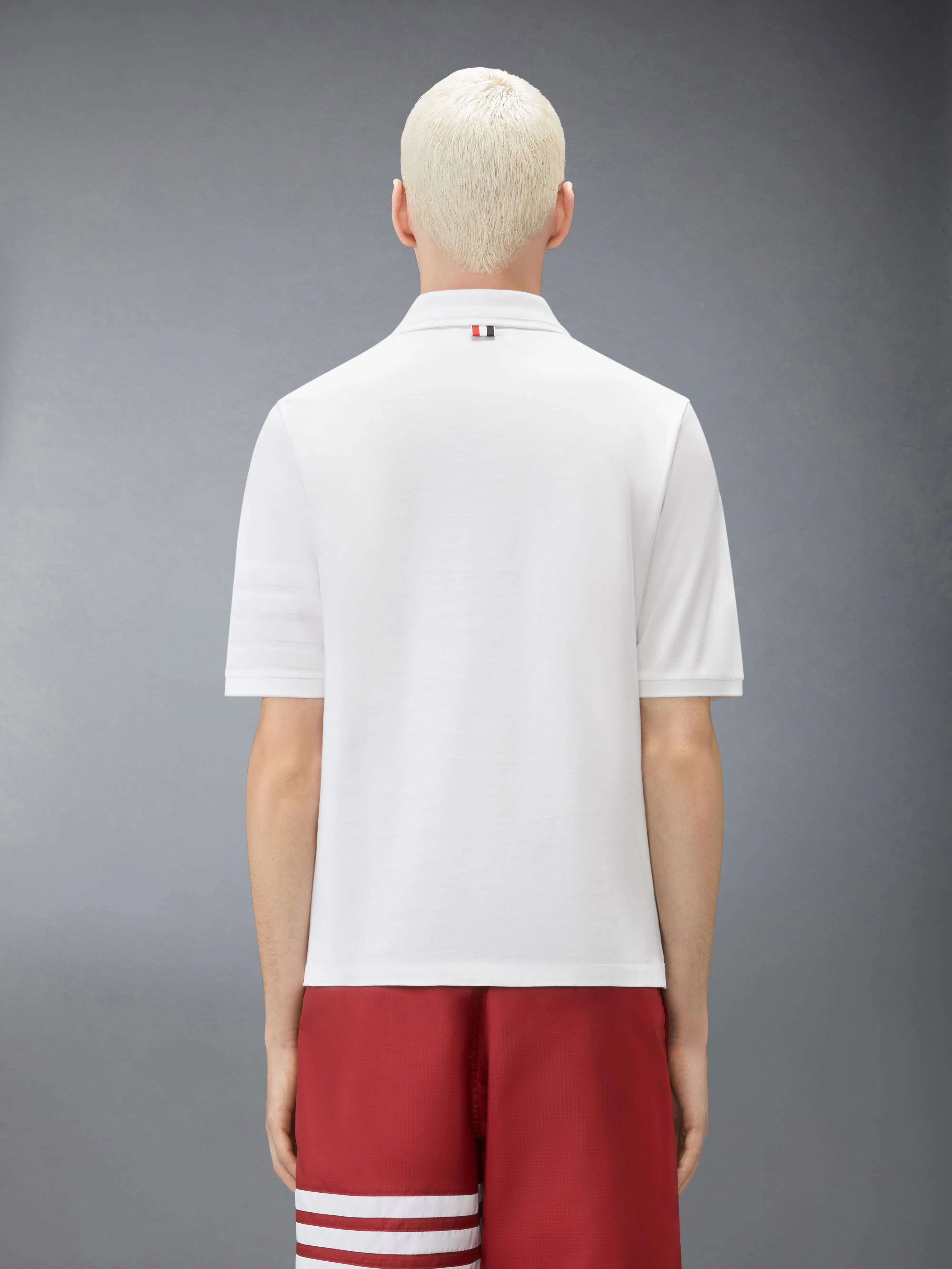 JERSEY OTTOMAN 4-BAR POLO sold by Thom Browne product image thumbnail 2