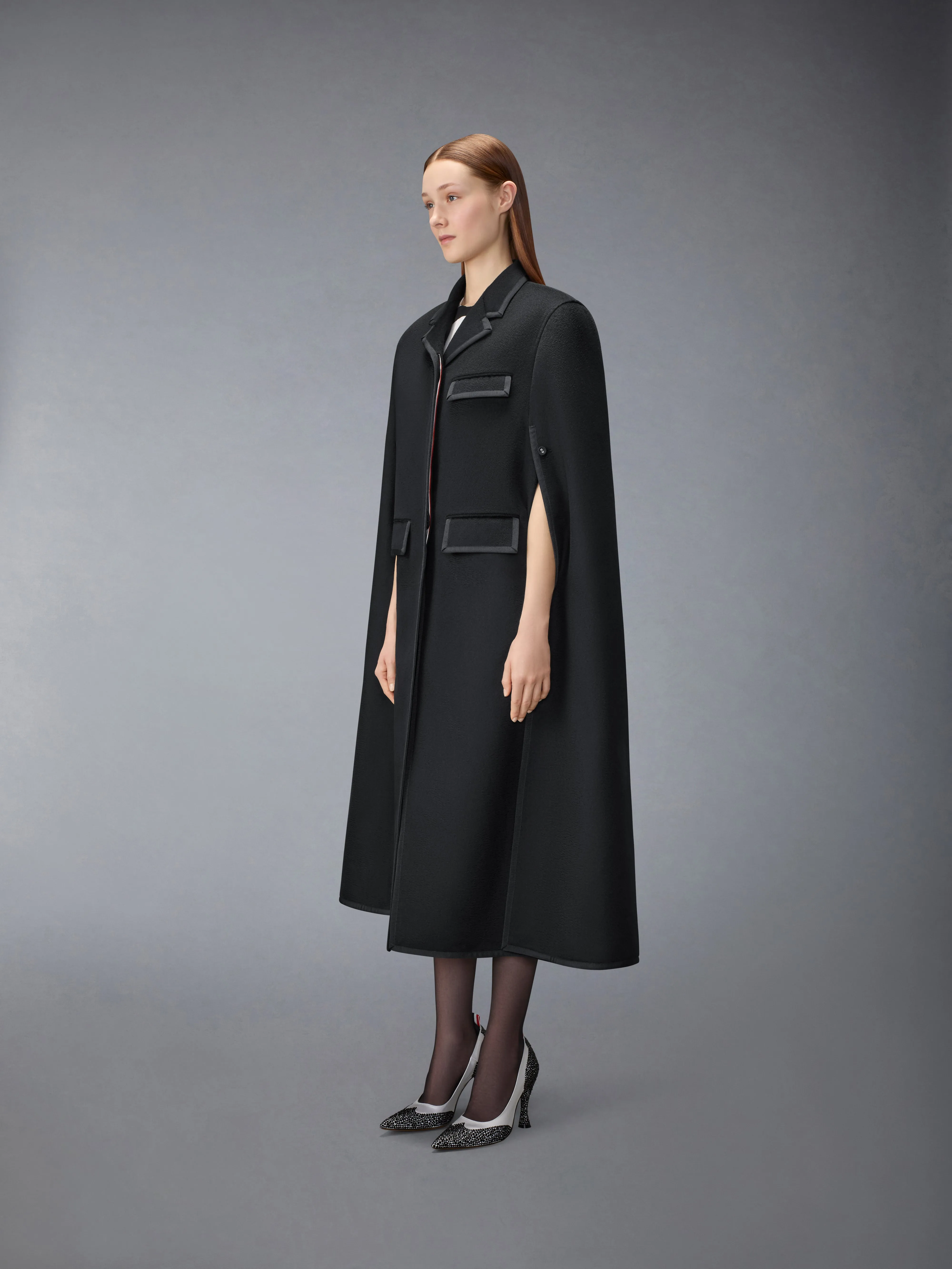 CASHMERE BROWNE 65 CHESTERFIELD CAPE sold by Thom Browne product image thumbnail 2
