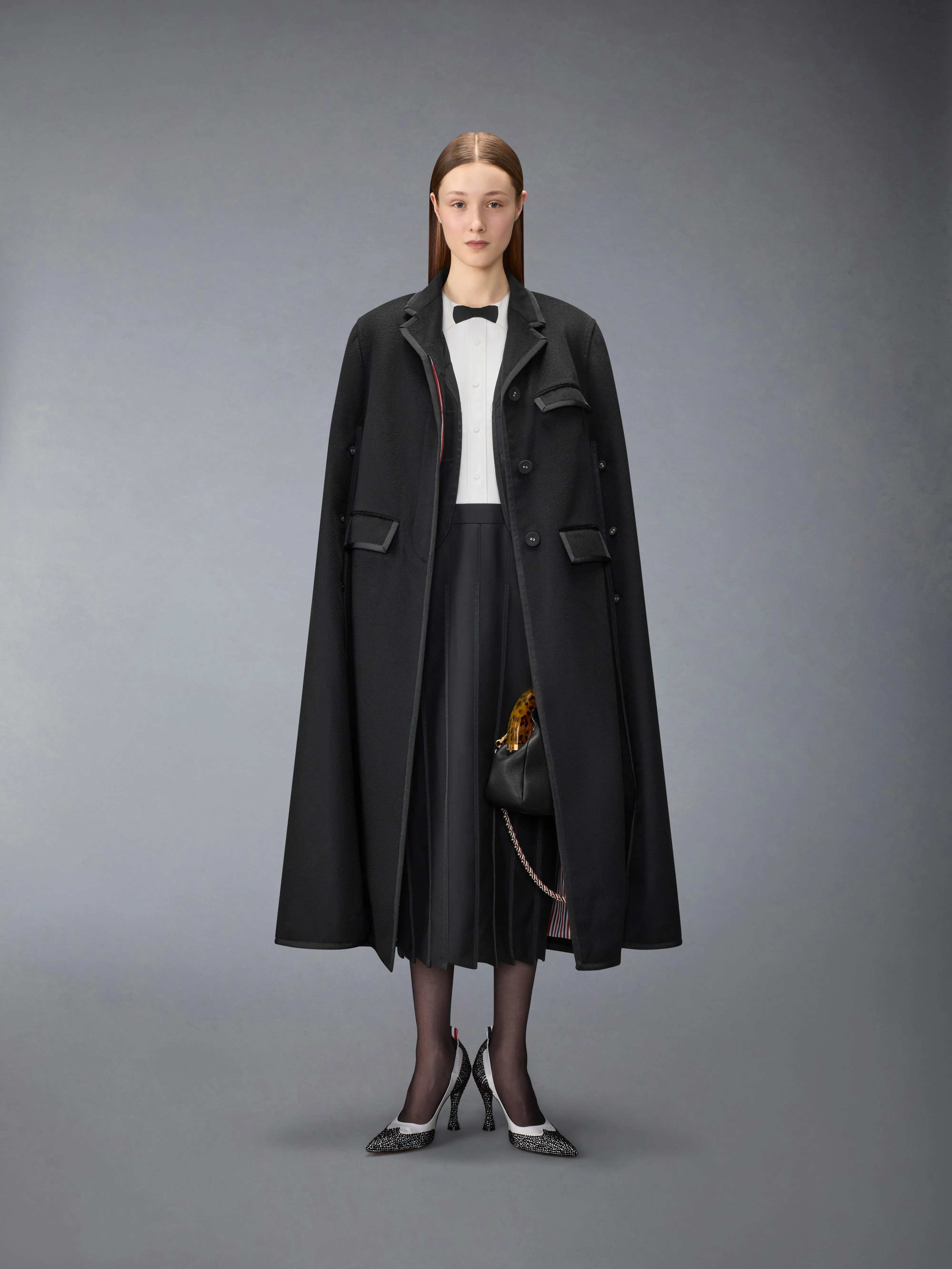 CASHMERE BROWNE 65 CHESTERFIELD CAPE sold by Thom Browne product image thumbnail 4