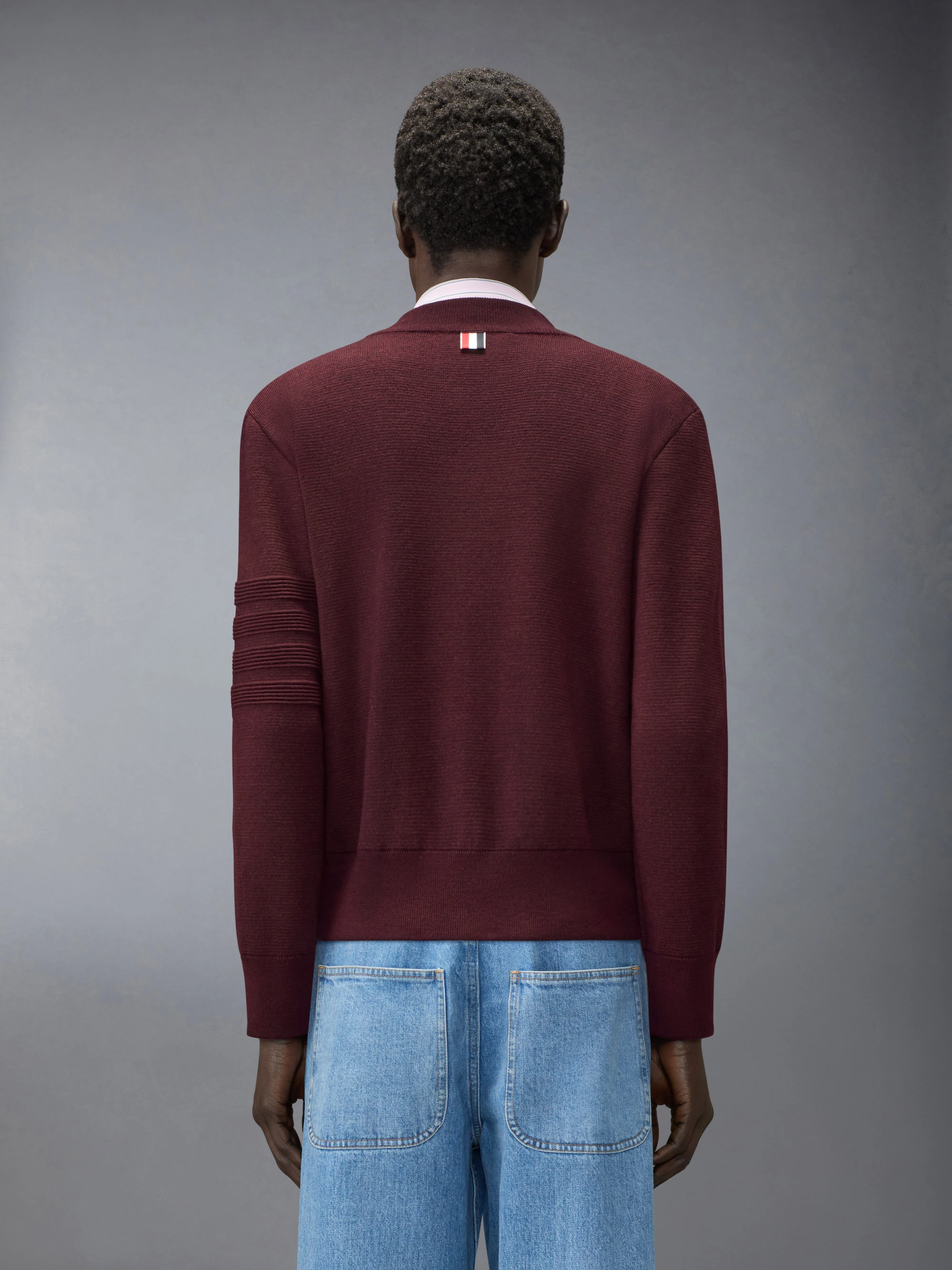 OTTOMAN MILANO STITCH 4-BAR BOMBER JACKET sold by Thom Browne product image thumbnail 2