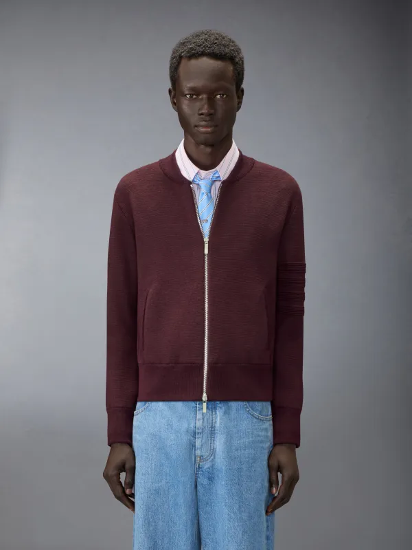 OTTOMAN MILANO STITCH 4-BAR BOMBER JACKET made by Thom Browne