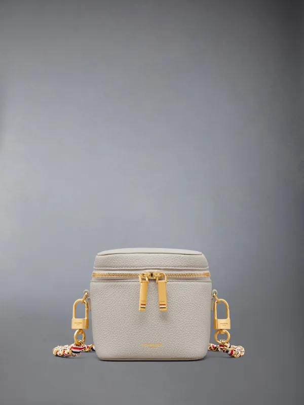 BOX POUCH IN SOFT PEBBLE GRAIN LEATHER made by Thom Browne
